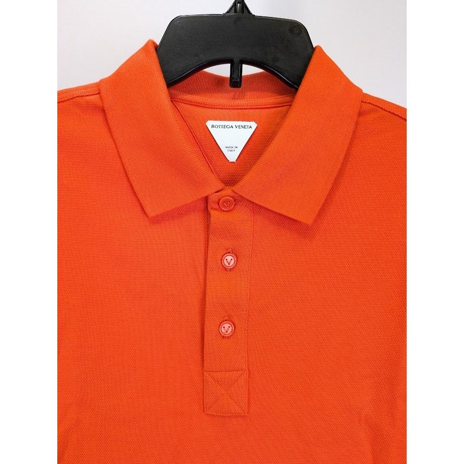 Bottega Veneta o1rshd1 Cotton Polo Shirt in Orange Size US S / EU 44-46 / 1 - 4 Thumbnail