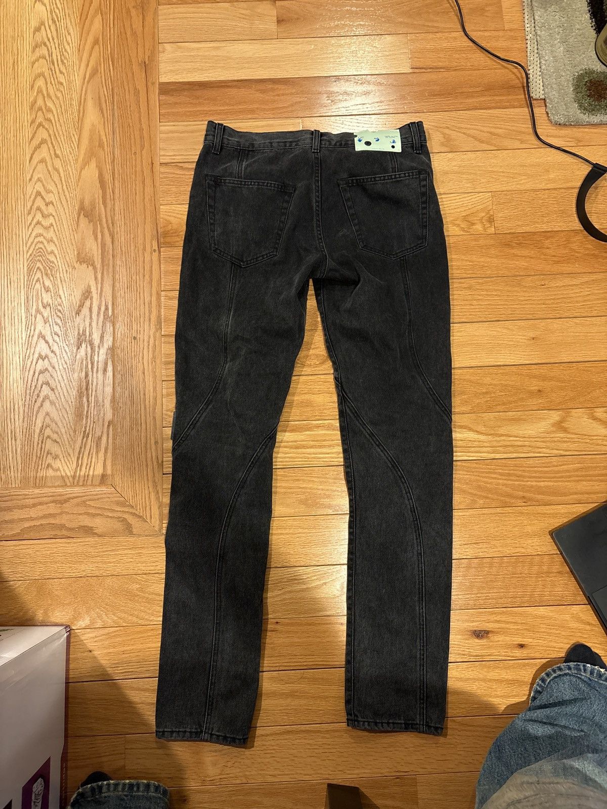 Off-White Black Off White Abloh Jeans Size US 30 / EU 46 - 2 Thumbnail