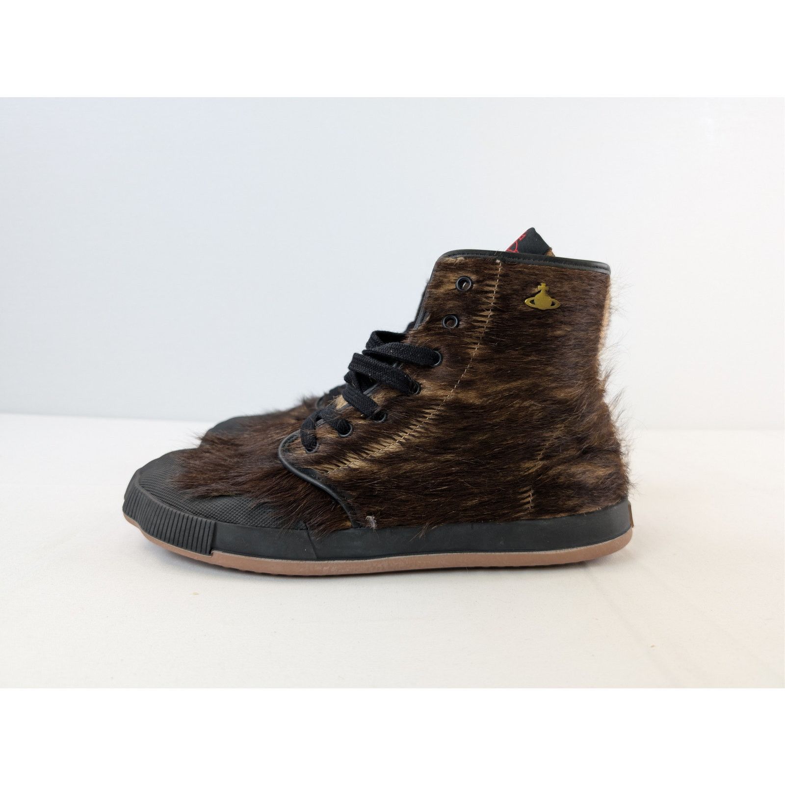 Vivienne Westwood o1rshd1 Animal Gym High Top Sneakers in Brown Size US 10 / EU 43 - 11 Thumbnail