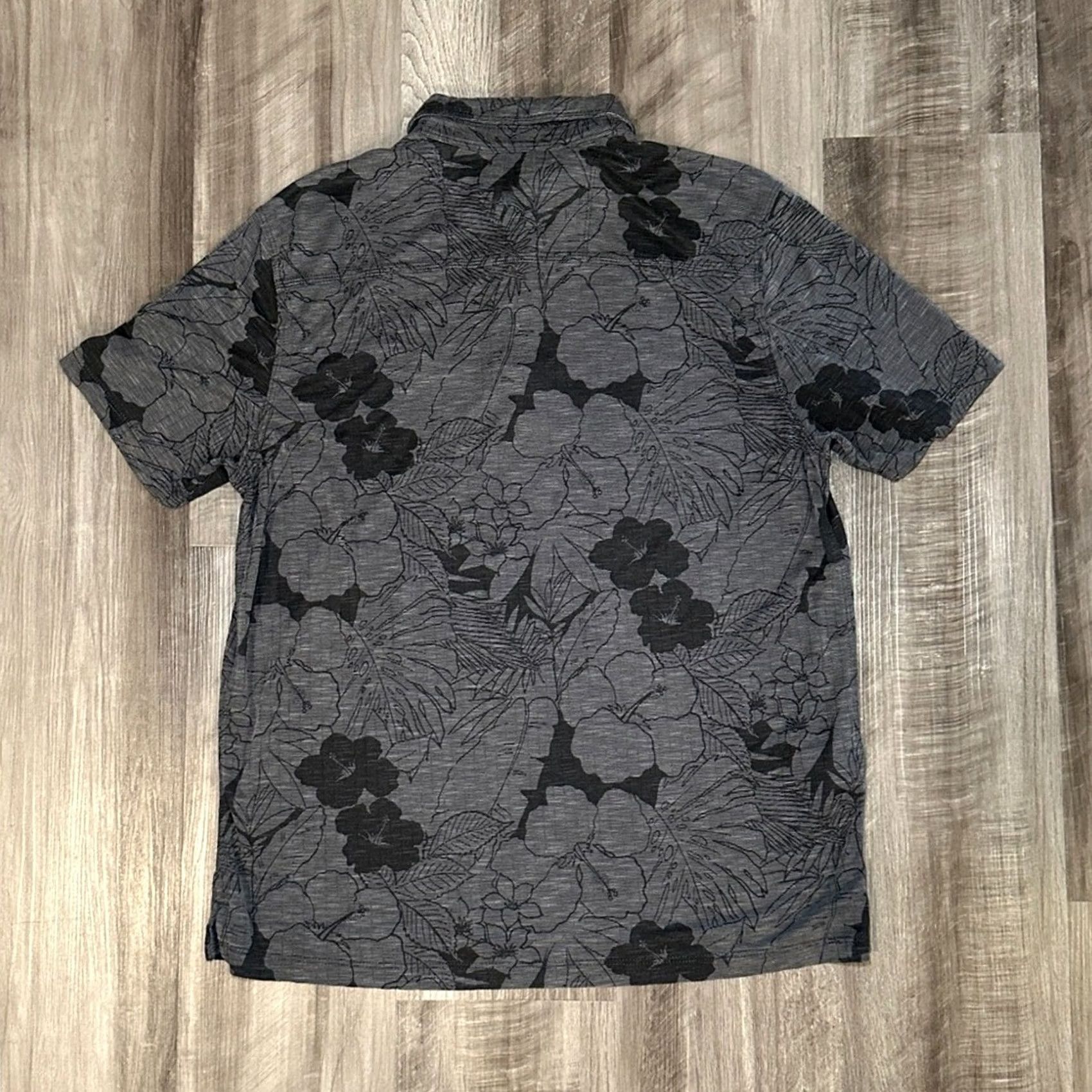 Tommy Bahama Tommy Bahama Arizona Diamondbacks Hawaiian Floral Modal Blend Polo Medium Gray Mens Regular Size M Size US M / EU 48-50 / 2 - 3 Thumbnail