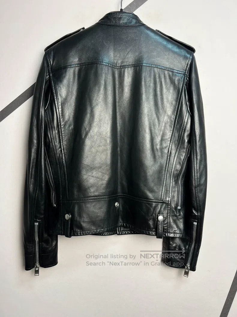 Saint Laurent Paris Saint Laurent Paris Motorcycle Leather Jacket Size US M / EU 48-50 / 2 - 2 Thumbnail
