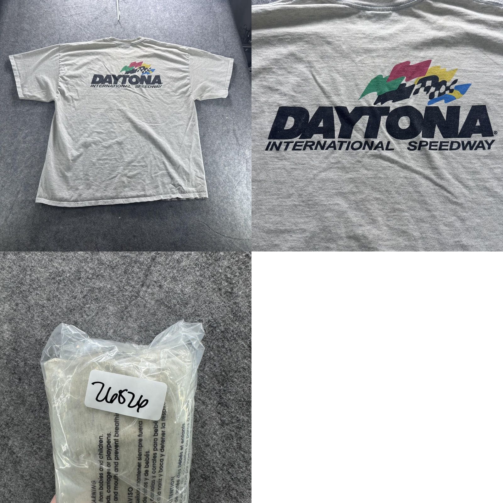 Gildan Daytona International Speedway Shirt Mens 3XL Gray Gildan Racing Graphic Tee Size US XXL / EU 58 / 5 - 8 Thumbnail