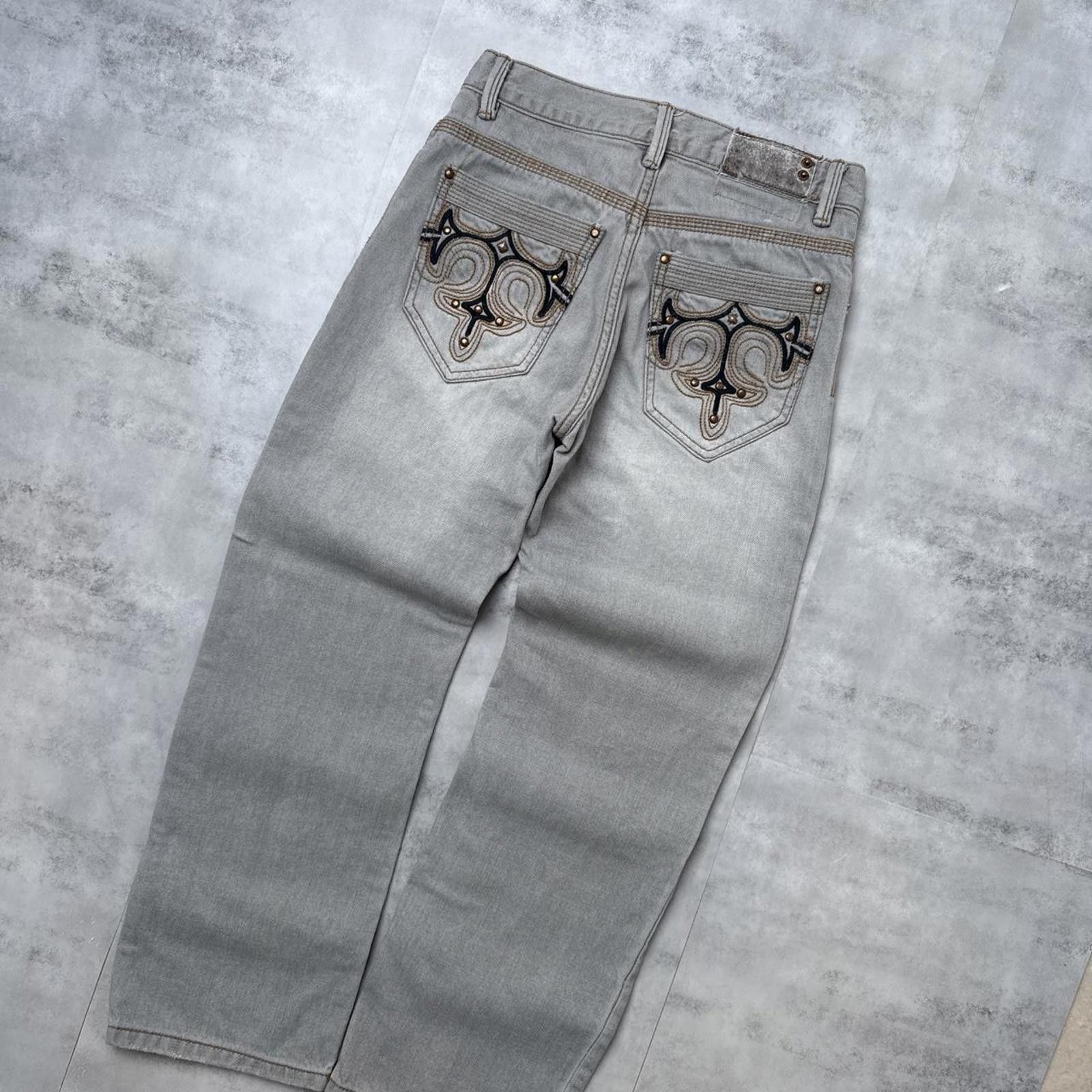 Pacsun Y2K Paco Jeans 00s Distressed Baggy Slim Straight Denim Size 30" / US 8 / IT 44 - 8 Thumbnail