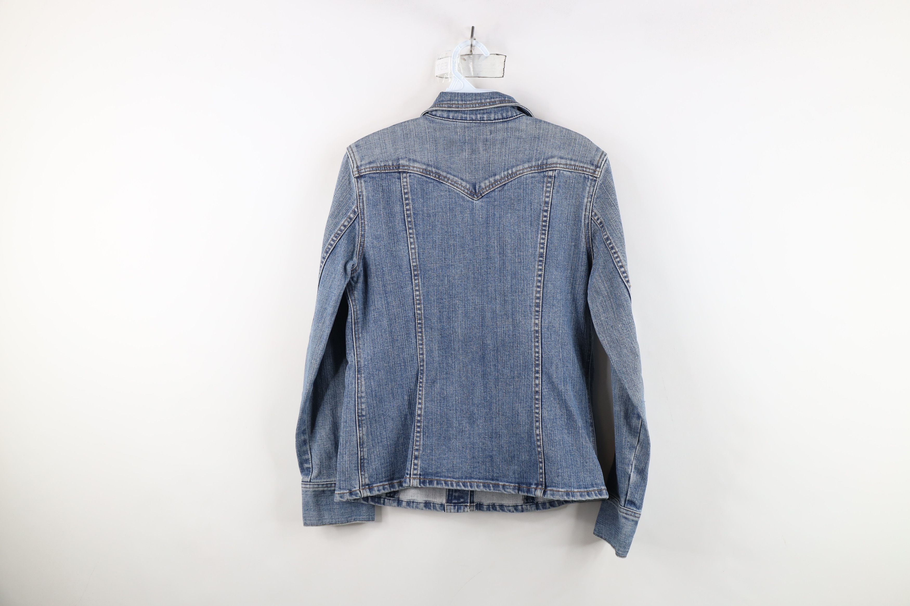 Gap Vintage Y2K 2003 Gap Stretch Western Denim Jean Jacket Size S / US 4 / IT 40 - 13 Thumbnail