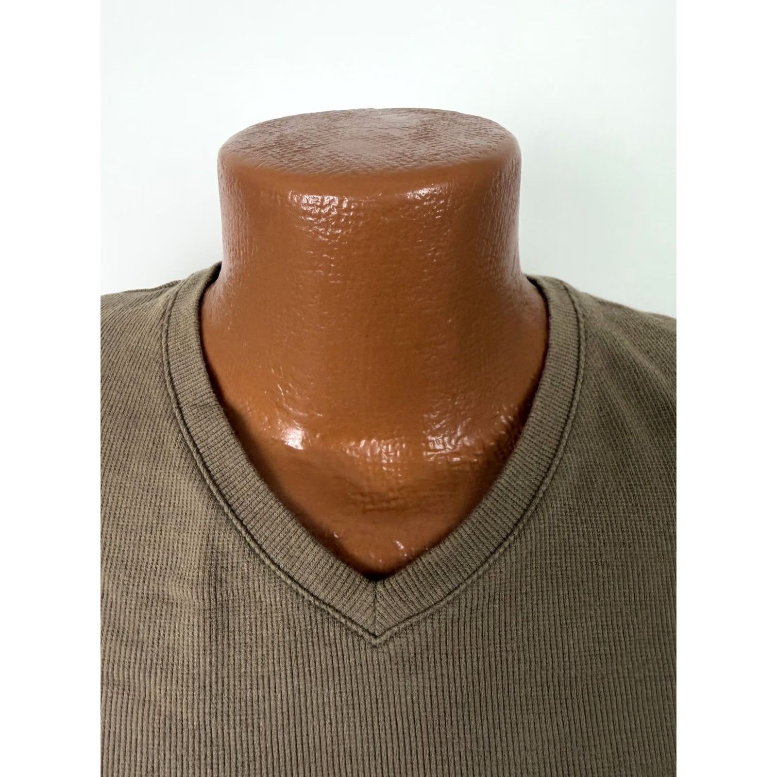 Vintage Brandini T-Shirt Men 2XL Tall V-Neck Short Sleeve Vintage Style Cotton Spandex Brown 90s Hipster Y2K Casual Shirt Mens Size US XXL / EU 58 / 5 - 4 Thumbnail
