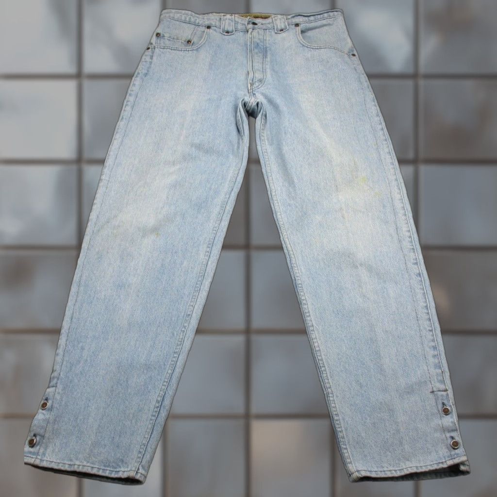 Levi's VINTAGE Levi's Silvertab Jeans 549 Blue Stone Wash 38x34 Mens Regular 80s 90s USA Denim Straight Size US 30 / EU 46 - 1 Thumbnail