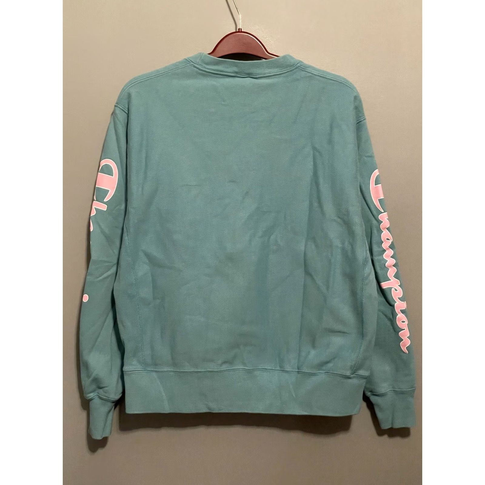 Champion VINTAGE Champion Sweatshirt Reverse Weave Pullover Long Sleeve Crew Neck Men L Teal Blue 80s Sportswear Size US L / EU 52-54 / 3 - 6 Thumbnail