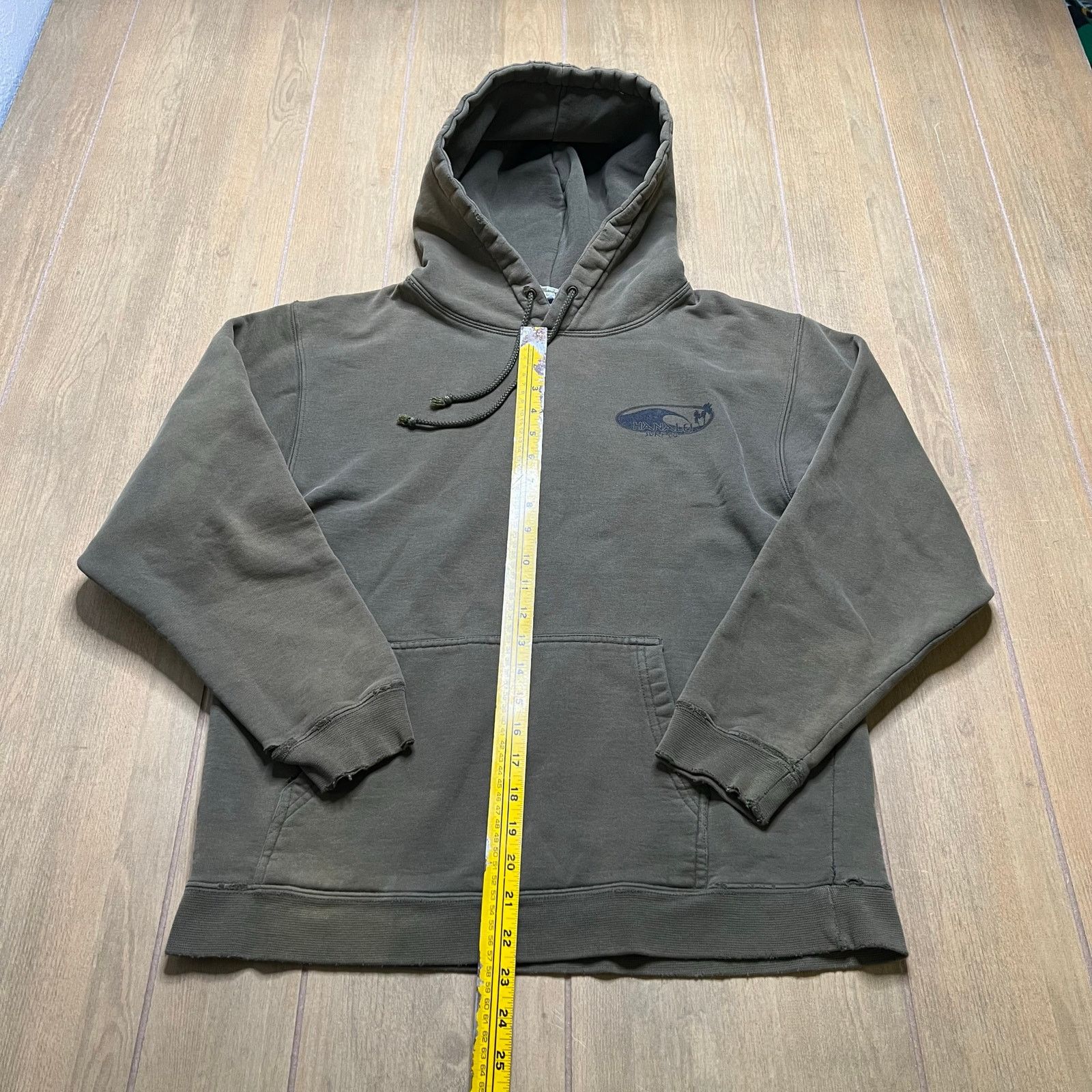 Vintage Vintage Y2K Hanalu Surf "Backdoor" hoodie Green Distress S Size US S / EU 44-46 / 1 - 7 Thumbnail