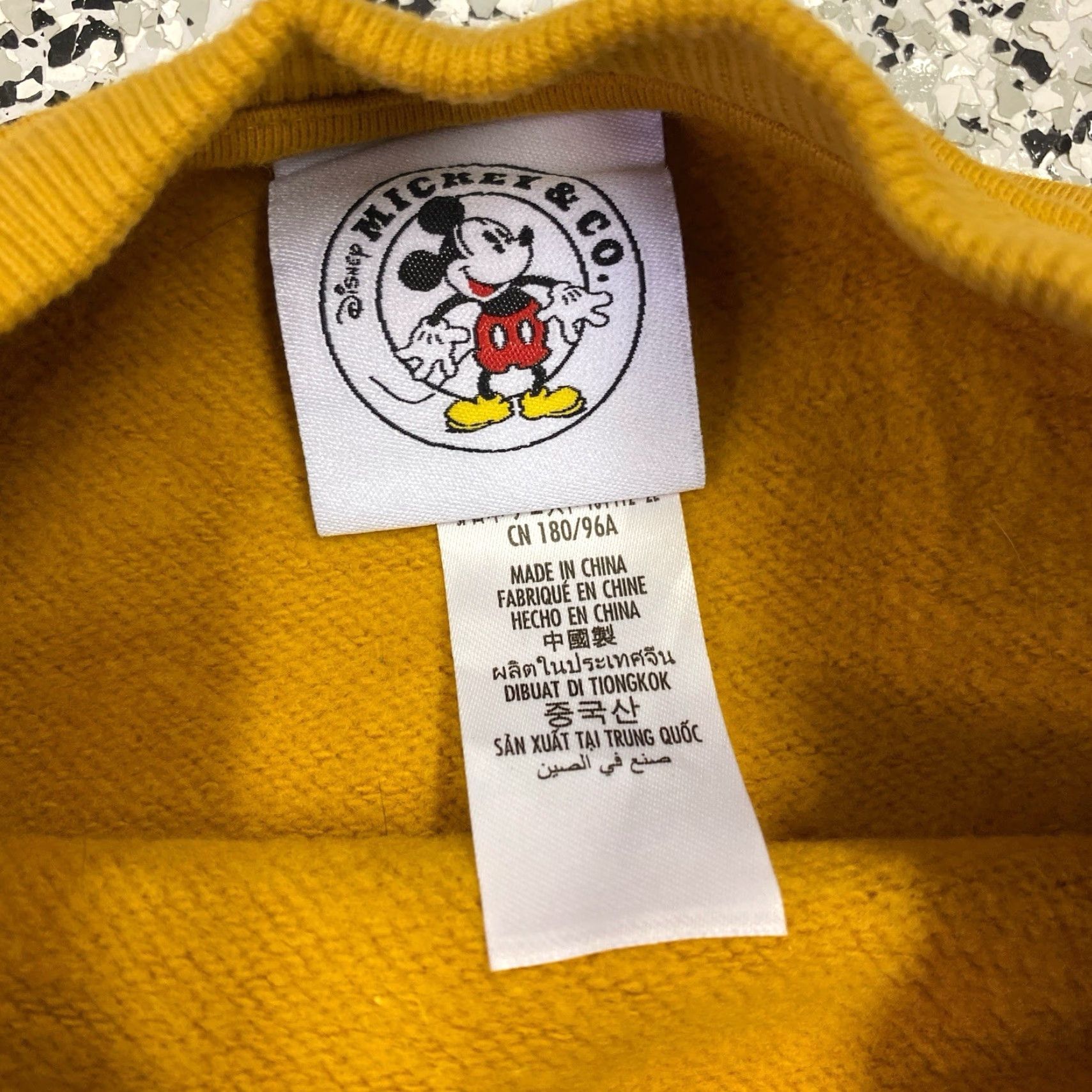 Disney Disney Parks Mickey & Co Sweatshirt Crewneck Asleep Flower & Garden Yellow M Unisex Adults Medium Graphic Print Logo Sweatshirt Crew Neck Disney Brand Size US M / EU 48-50 / 2 - 2 Thumbnail
