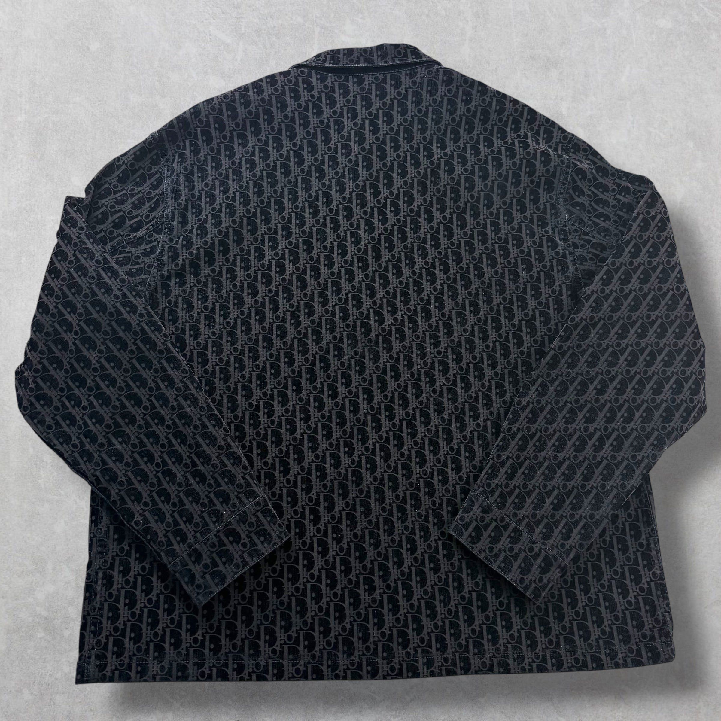 Dior Dior Oblique Overshirt Blue Cotton-Blend Twill 58 (XXXL) Size US XXL / EU 58 / 5 - 3 Thumbnail