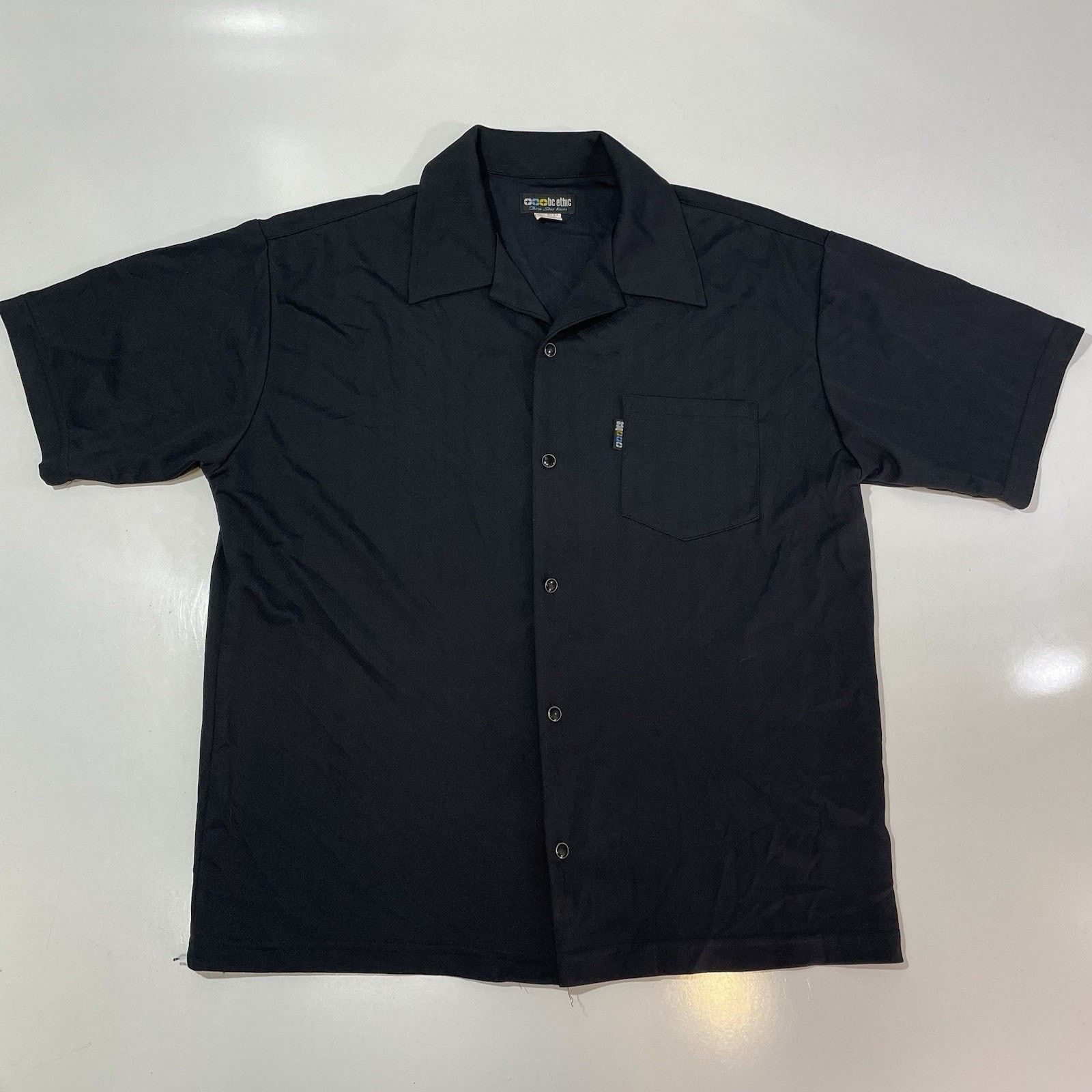 Bc Ethic BC Ethic Men’s Lounge Club Shirt Lg Textured Casual Black Size US L / EU 52-54 / 3 - 1 Thumbnail