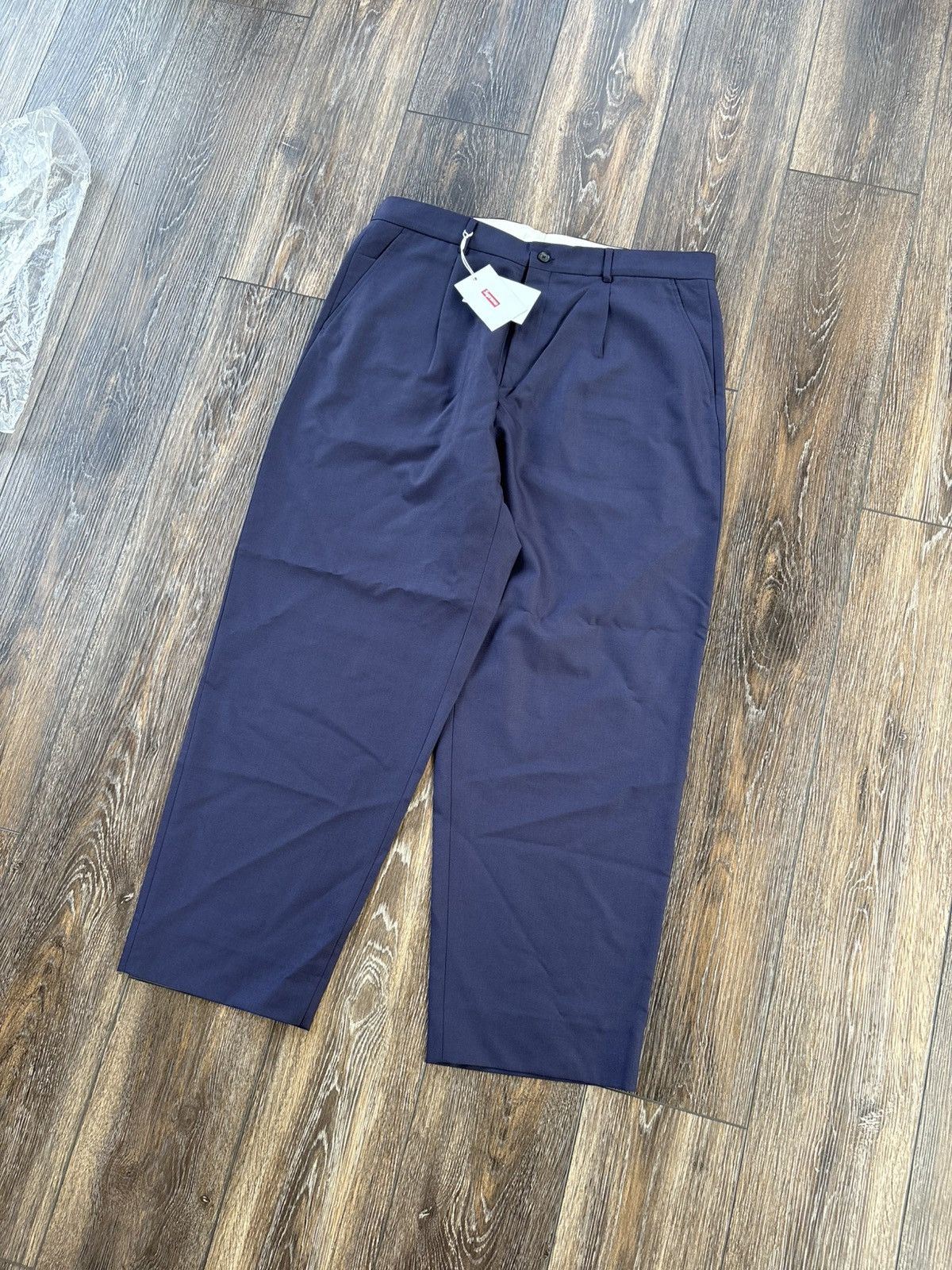 Supreme Supreme Pleated Trouser SS24 Navy Size US 36 / EU 52 - 1 Thumbnail