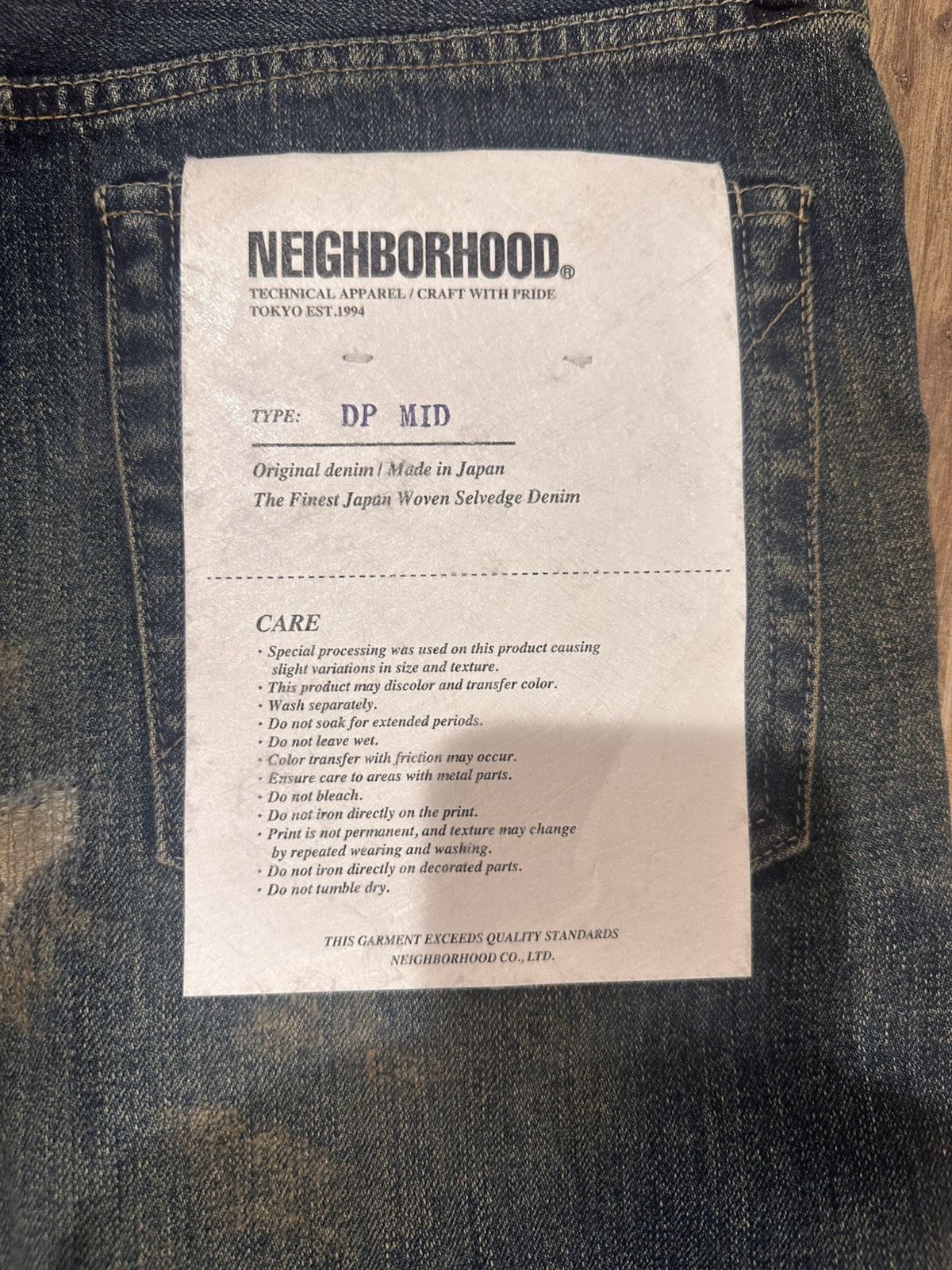 Neighborhood 25AW Neighborhood savage denim indigo Size US 30 / EU 46 - 3 Thumbnail