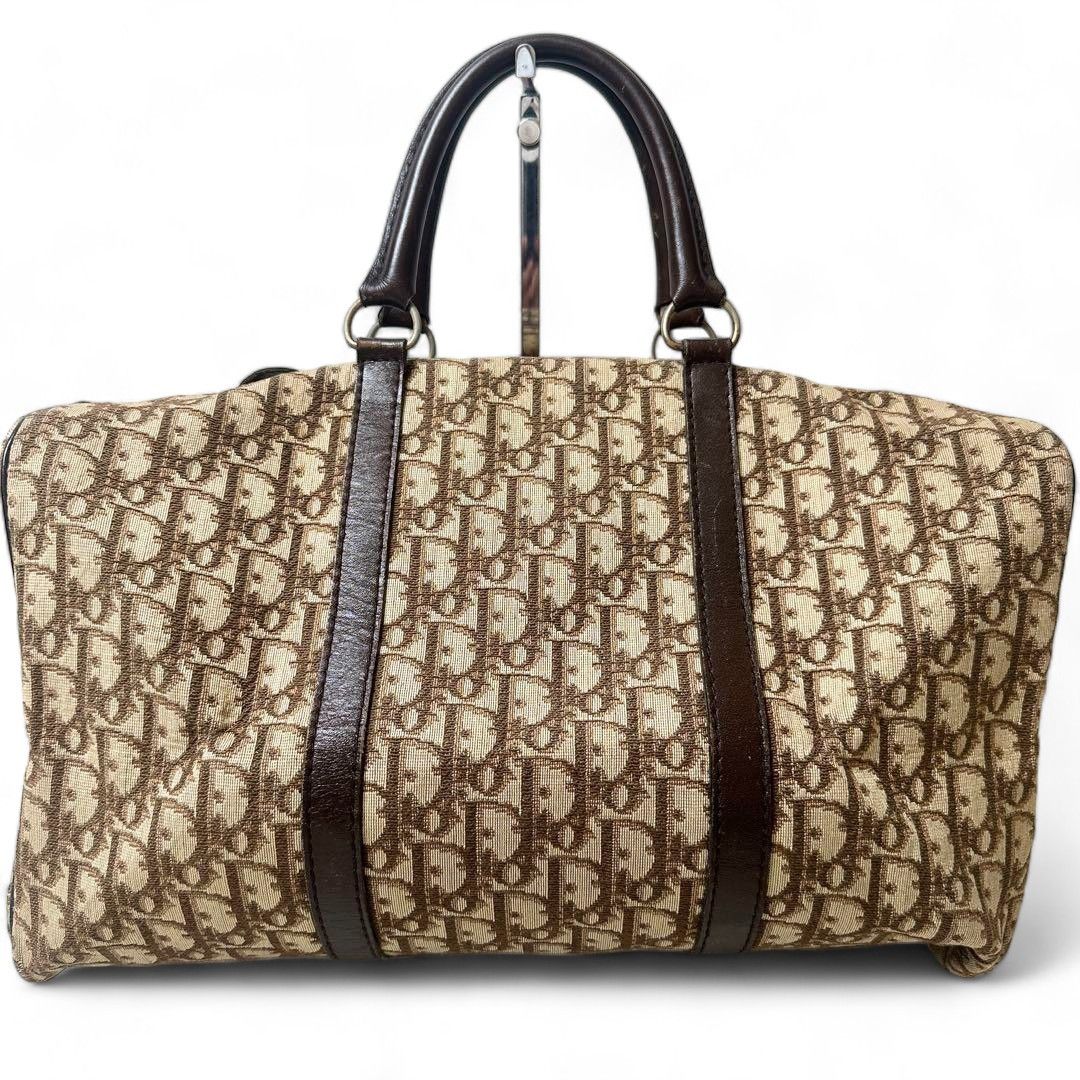 Dior Dior - Boston Trotter Large Handbag Monogram Beige Size ONE SIZE - 2 Thumbnail