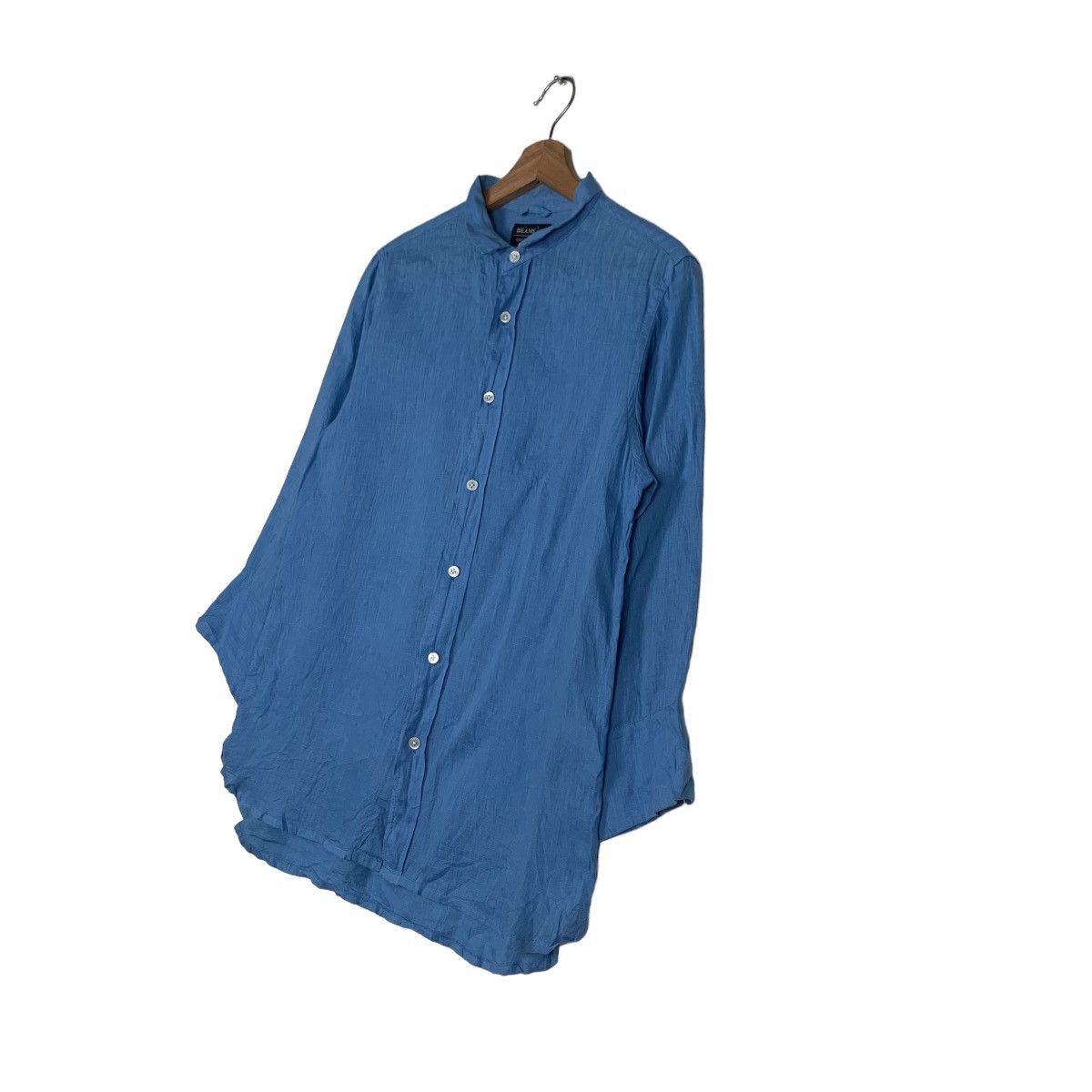 Beams Plus BEAMS Linen Button Up Shirt #0216-C10 Size US M / EU 48-50 / 2 - 2 Thumbnail
