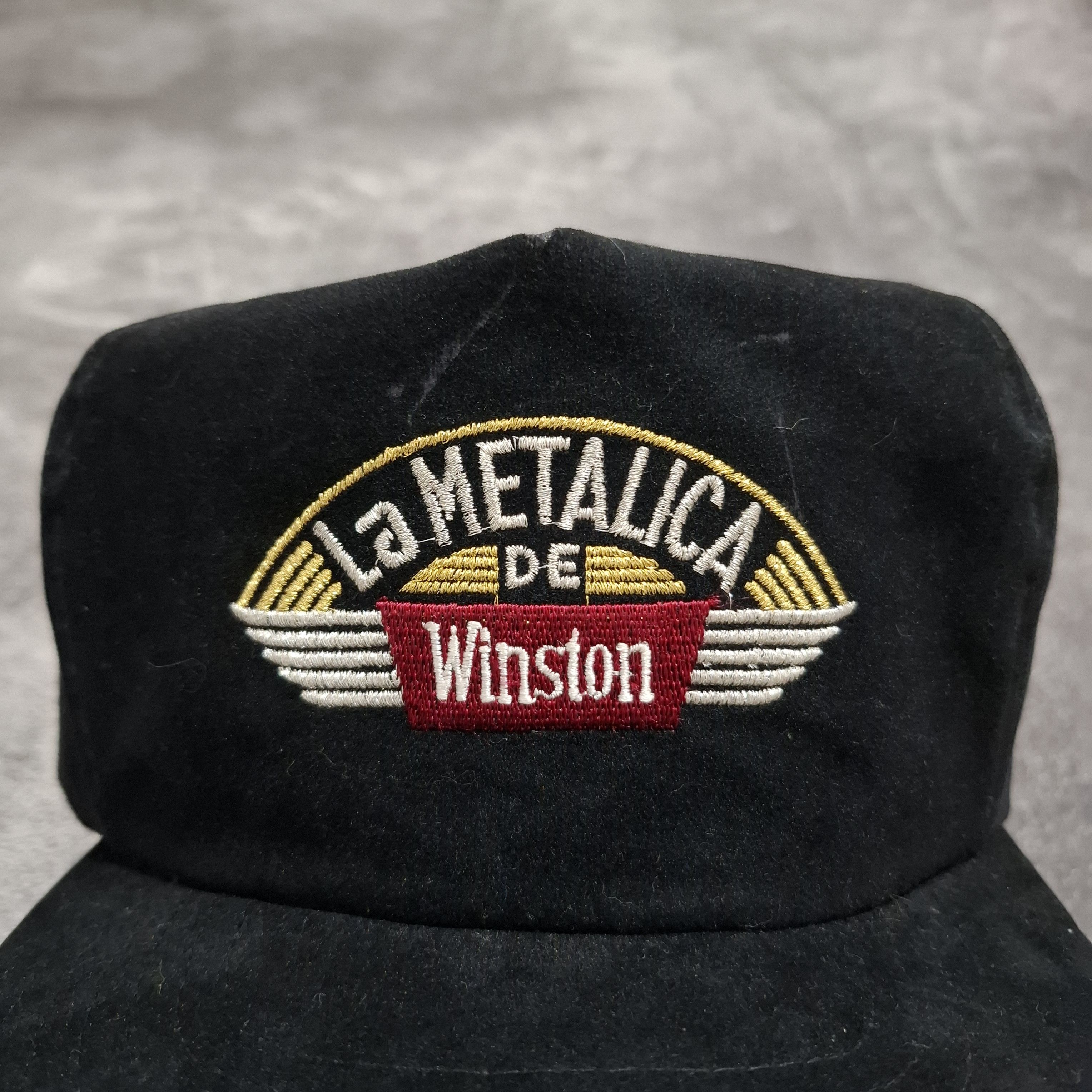 Vintage La Metalica De Winston Vintage Snap Back Hat Size ONE SIZE - 2 Thumbnail