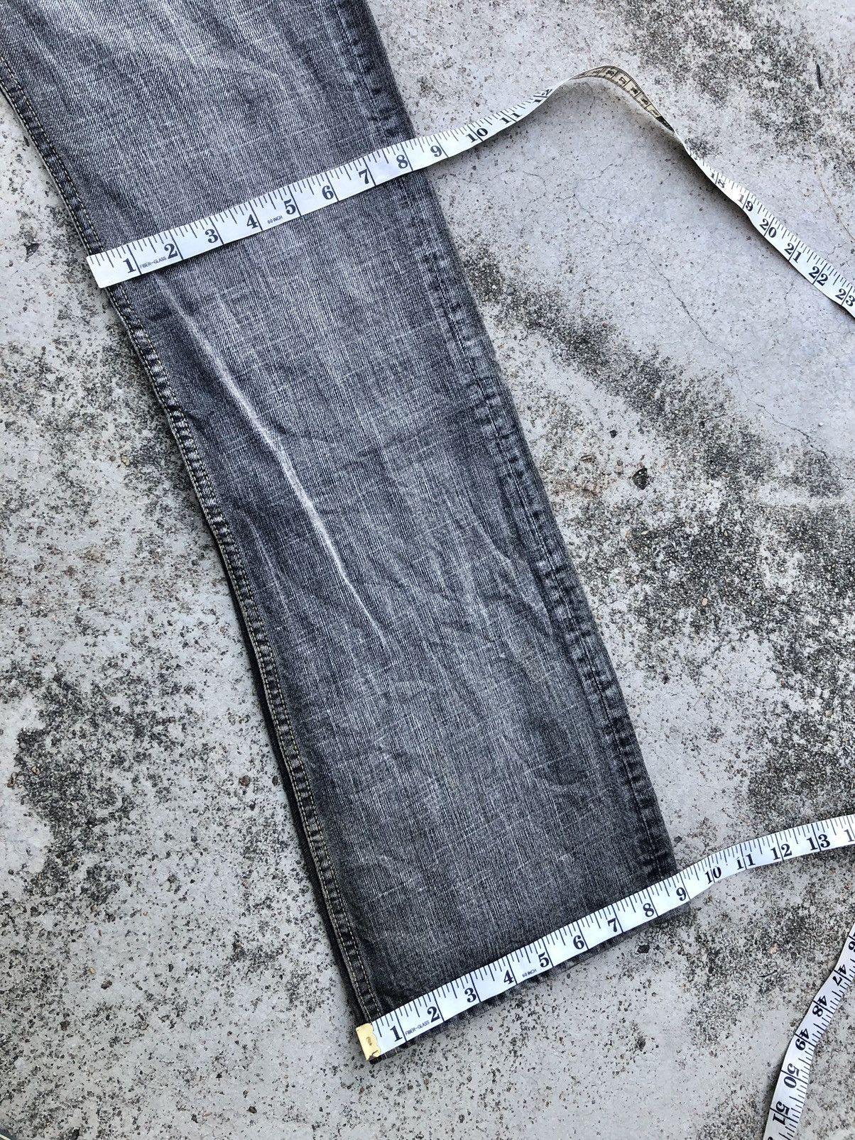 Japanese Brand WASHED BLACK FLARE DENIM Size US 28 / EU 44 - 9 Thumbnail