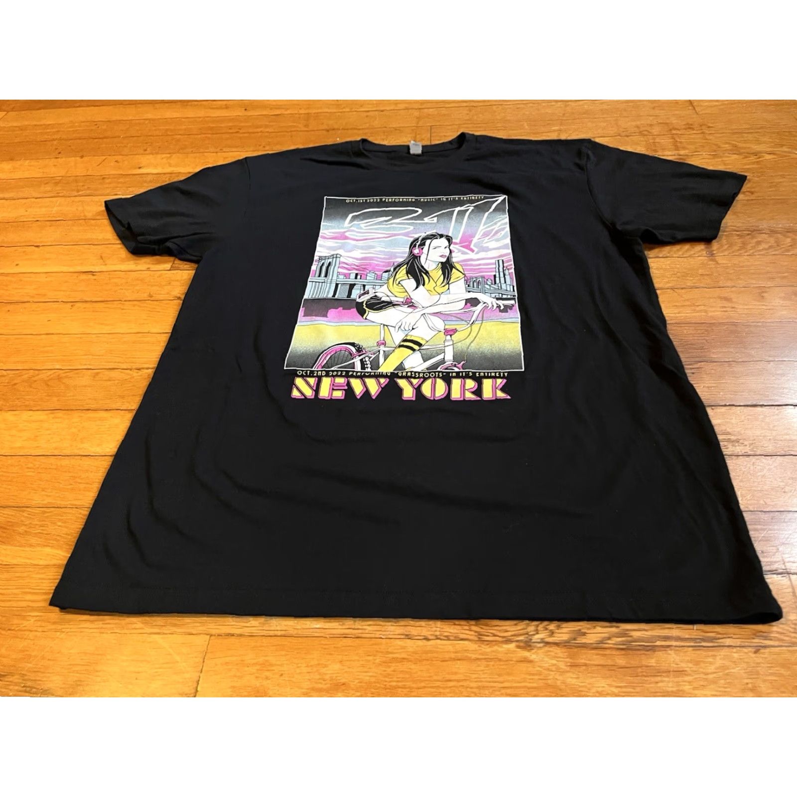Next Level 311 Gra ssroots Live New York 2022 Shirt Men’s XL Black Next Level T-Shirt Band City Rock Graphic Print Size US XL / EU 56 / 4 - 2 Thumbnail