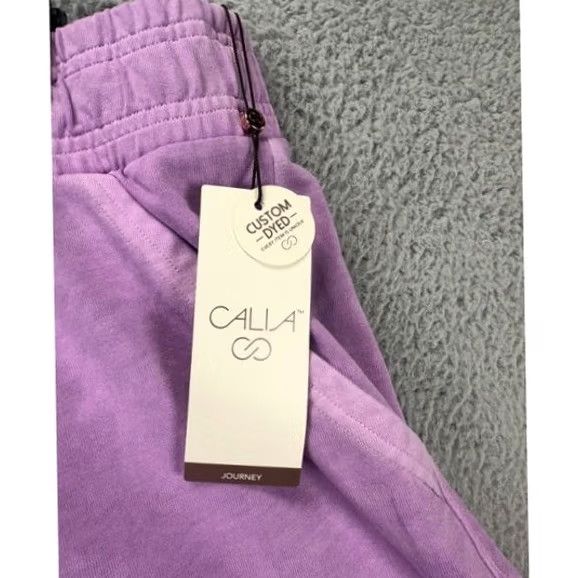 Vintage Calia Shorts Womens XL Journey Purple High Rise Short Relaxed Fit Drawstring New Size 40" / US 18 - 5 Thumbnail
