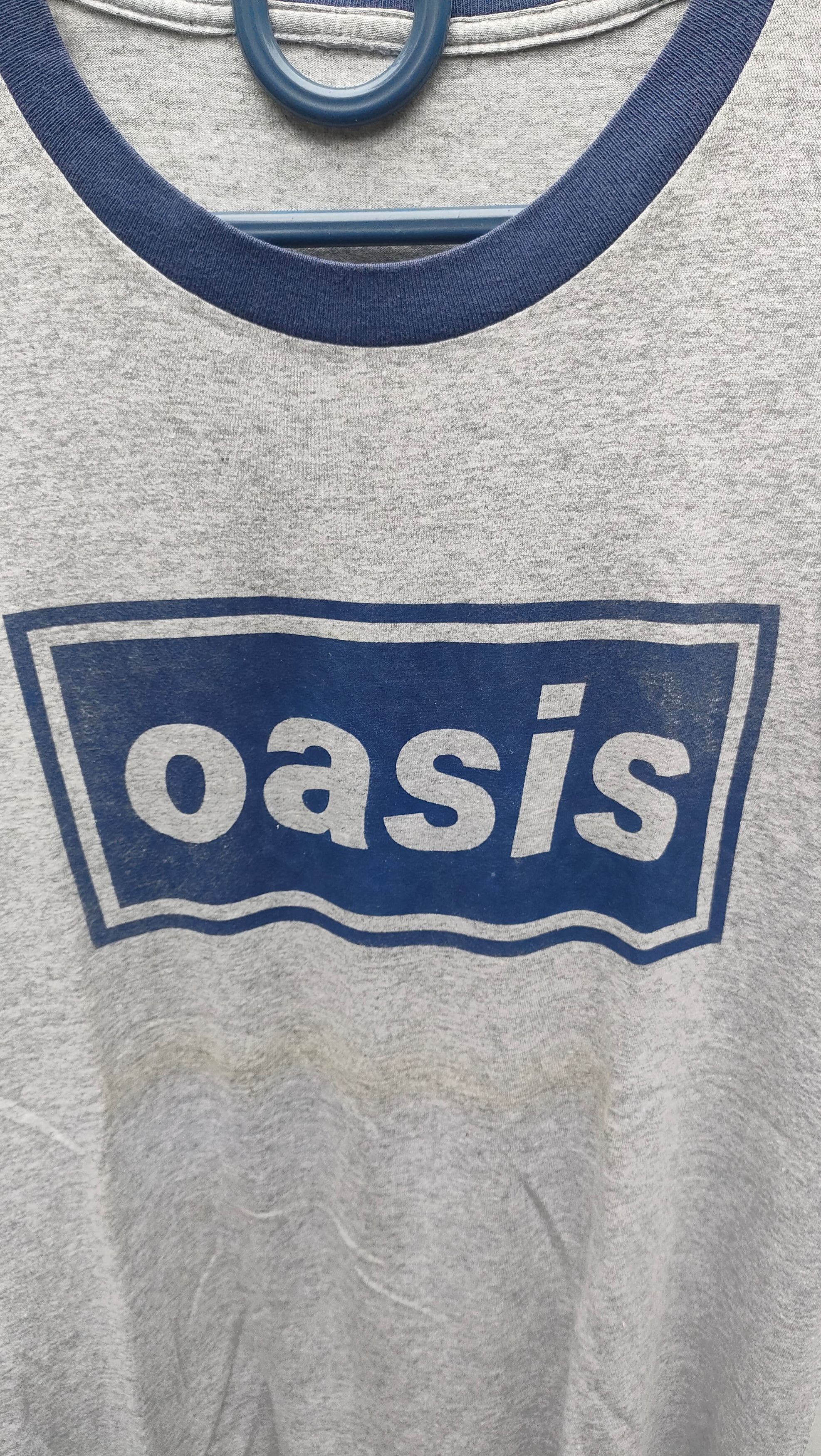 Band Tees × Vintage OASIS - RINGER TEE - PROMO TSHIRT Size US L / EU 52-54 / 3 - 3 Thumbnail