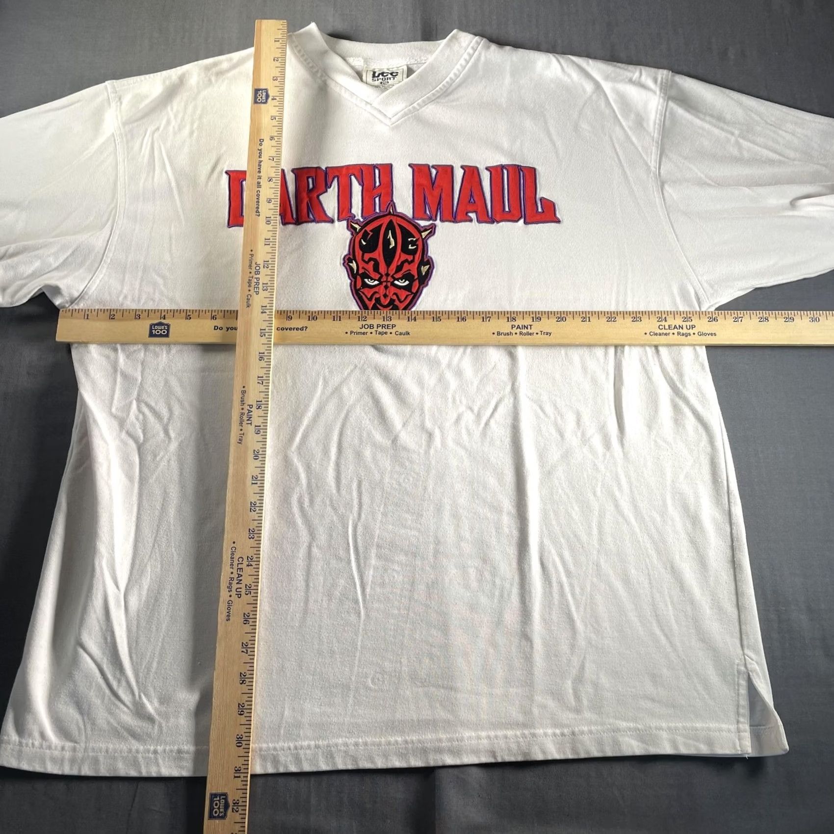 Lee VINTAGE Star Wars Darth Maul Shirt Mens 2XL White Episode I Lee Sport 90s Movie Tee Size US XXL / EU 58 / 5 - 5 Thumbnail