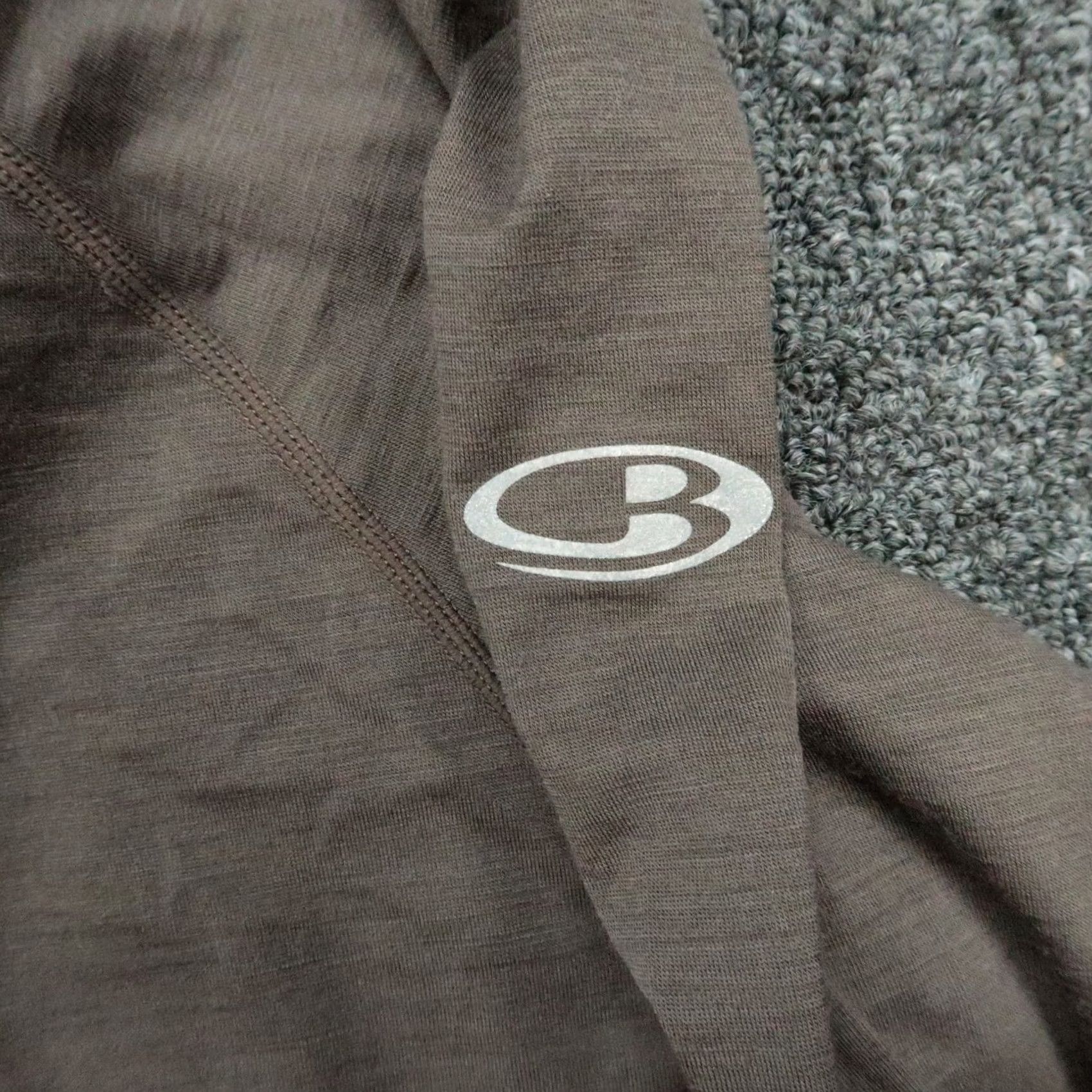 Icebreaker Icebreaker Pullover Mens Large Brown GT Merino Wool Quarter Zip Performance Hoodie Size US L / EU 52-54 / 3 - 4 Thumbnail