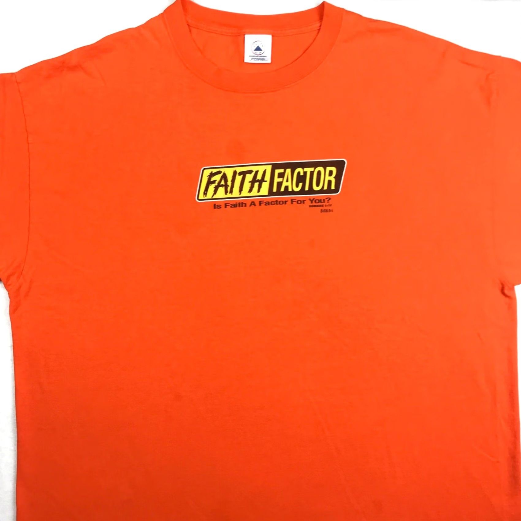 Vintage VINTAGE Faith Factor T-Shirt XL Adult Black 90s 80s Men Shirts Jesus God Parody Fear Brand Unbranded Shirt Mens XXL Size US XL / EU 56 / 4 - 3 Thumbnail