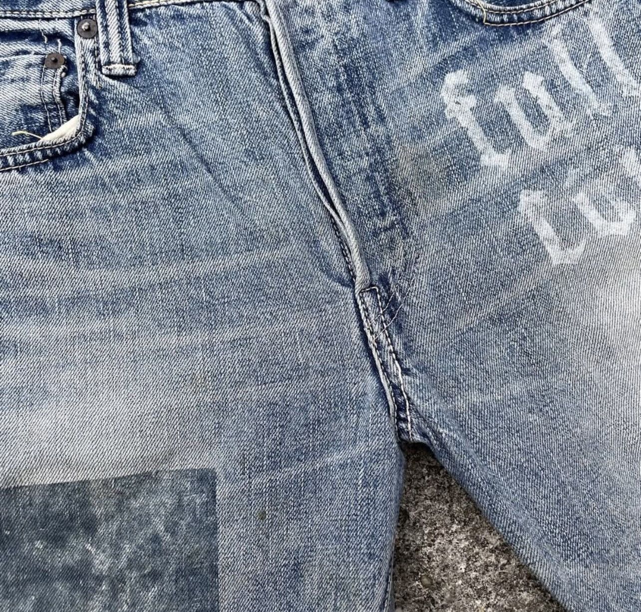 Full Count & Co. Vintage Full Count & Co Selvedge Full Print Denim Size US 31 - 6 Thumbnail