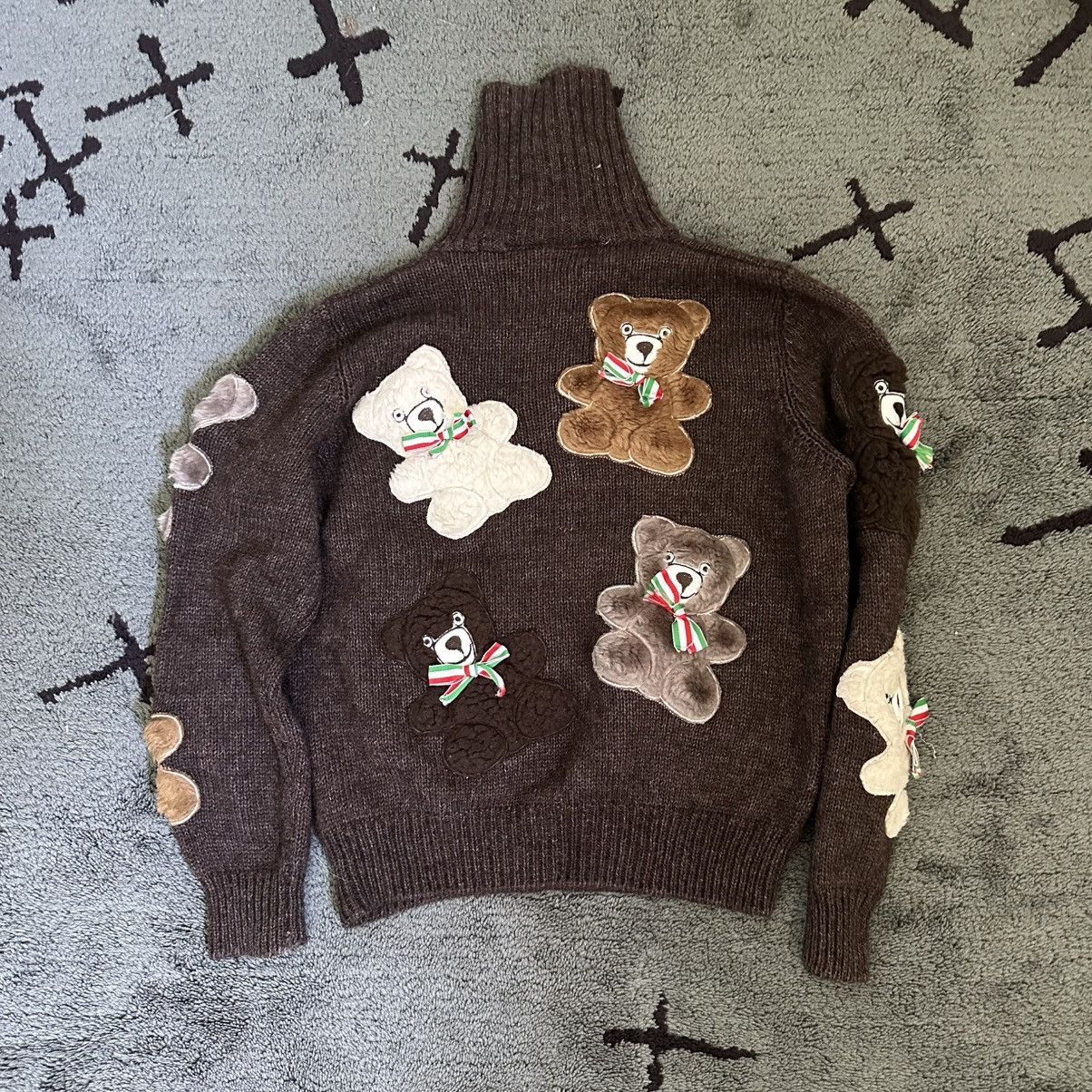 Moschino Archive Moschino Couture Bear Knit Sweater Vintage Size S / US 4 / IT 40 - 2 Thumbnail