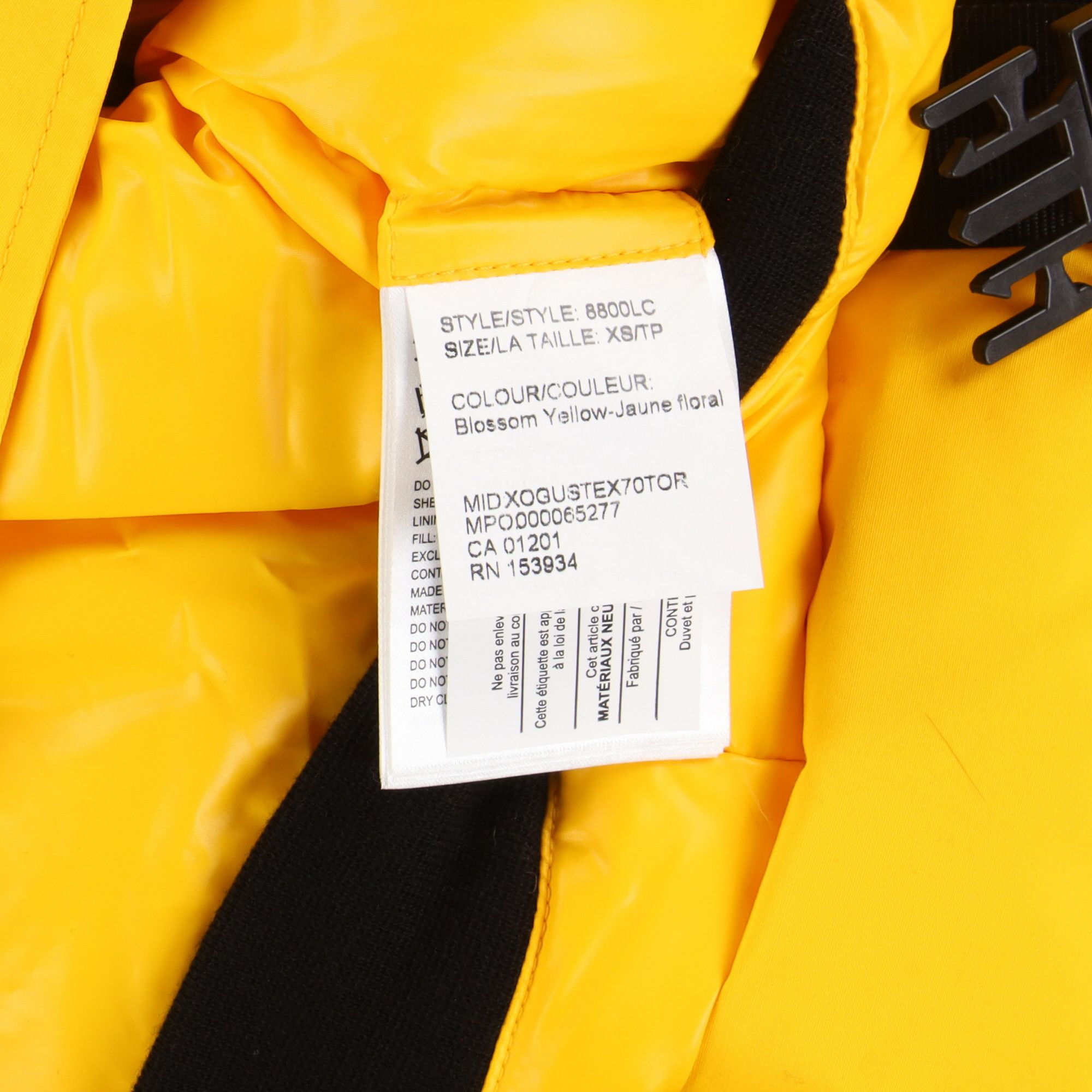 ANGEL CHEN × Canada Goose Yellow Snow Mantra Cropped Jacket Size XS / US 0-2 / IT 36-38 - 7 Thumbnail