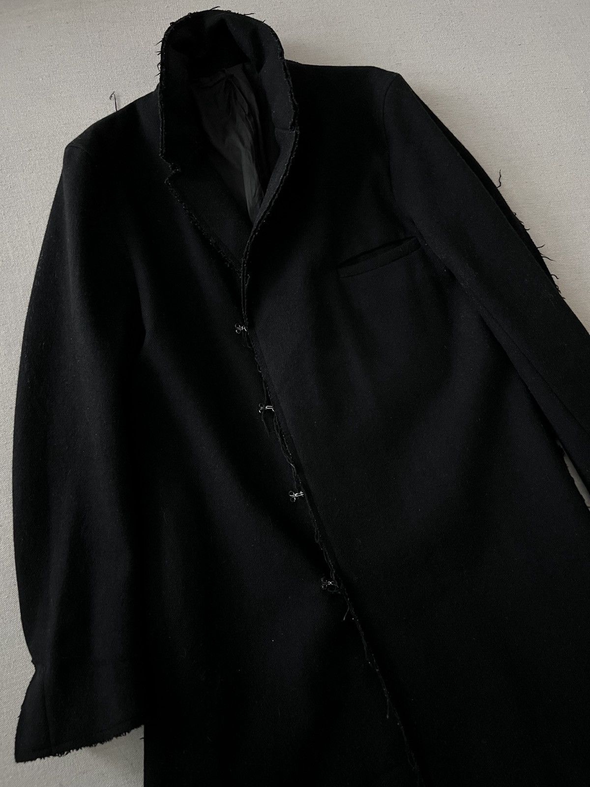 Other Avant Garde Raw Hem Wool Coat Size US S / EU 44-46 / 1 - 5 Thumbnail