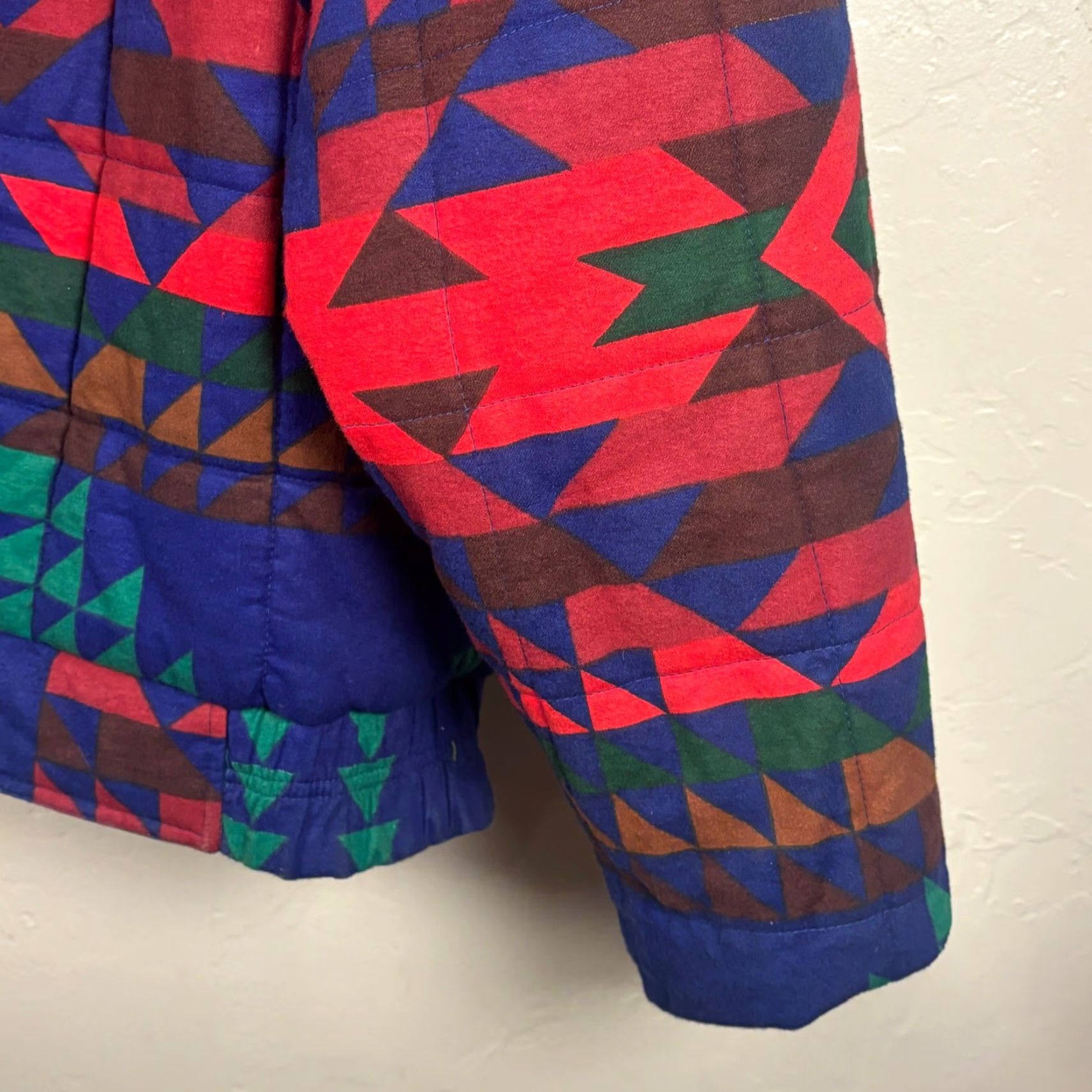 Vintage VINTAGE Andy Johns Jacket Mens M Blue Green Reversible Southwestern Puffer Jacket Size US M / EU 48-50 / 2 - 5 Thumbnail