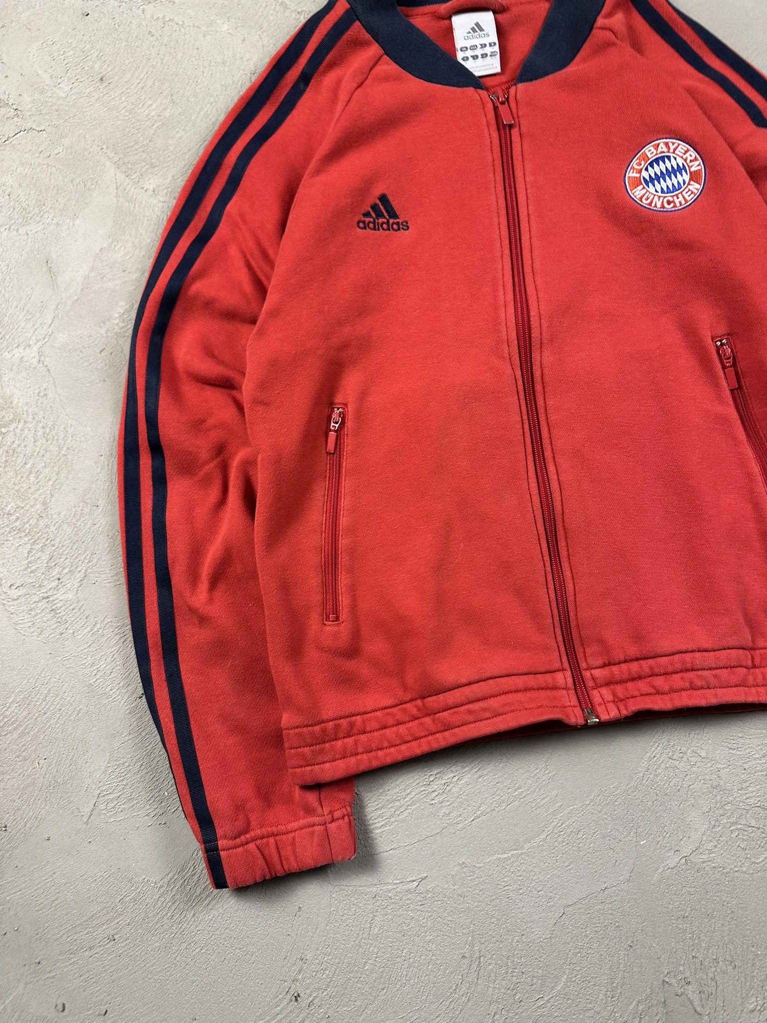 Adidas 00s Vintage Adidas Bayern Munich Zip Sweatshirt Y2k Size M / US 6-8 / IT 42-44 - 4 Thumbnail