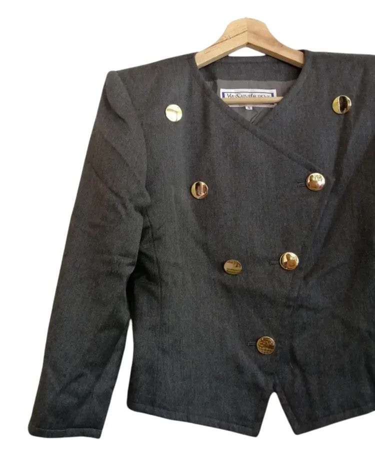 Yves Saint Laurent Yves Saint Laurent Diffusions Femmes Double Breasted Jacket Size S / US 4 / IT 40 - 6 Thumbnail