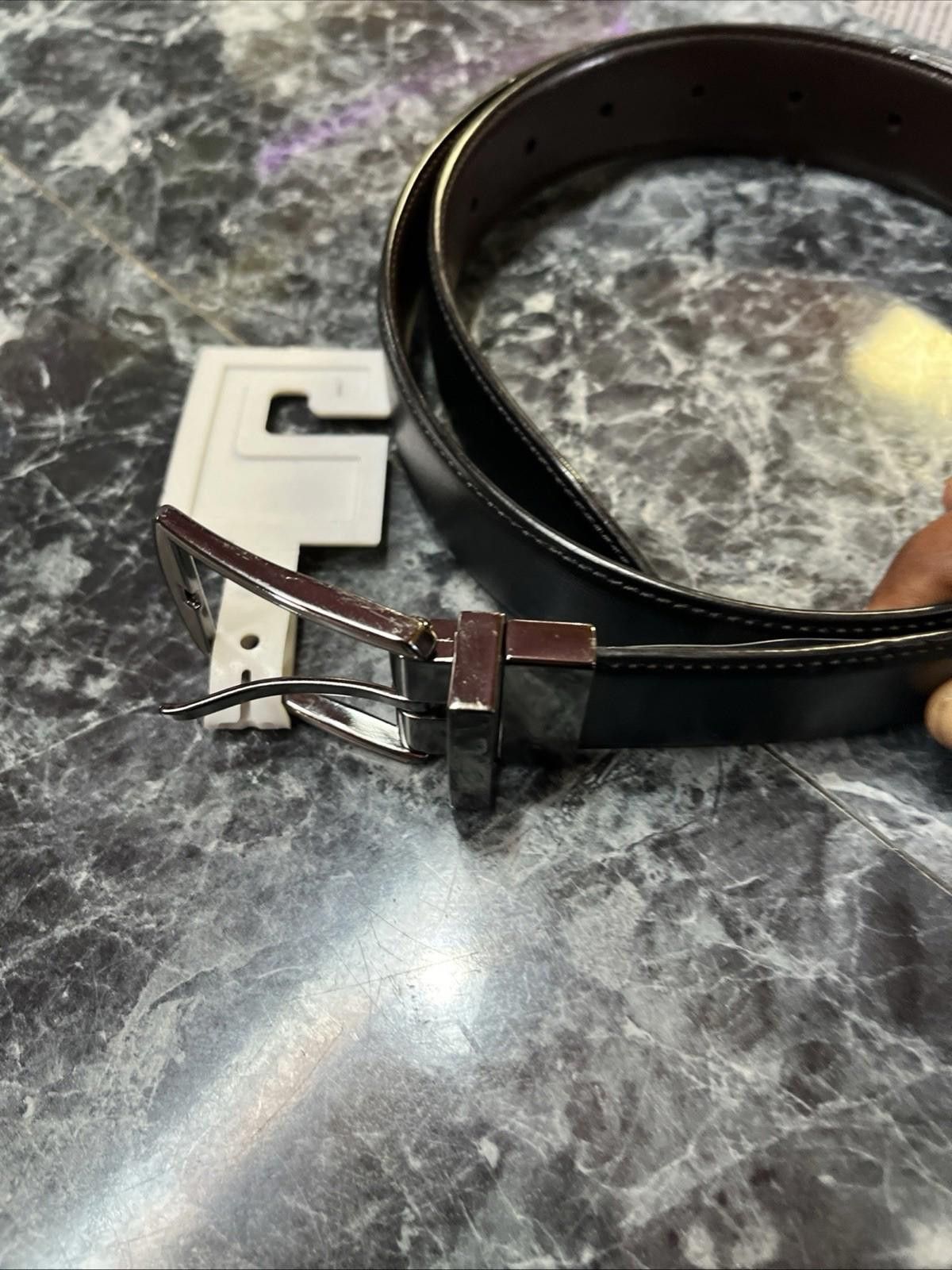 Perry Ellis Perry Ellis Portfolio Reversable 34 Single Stitch Belt Size ONE SIZE - 4 Thumbnail