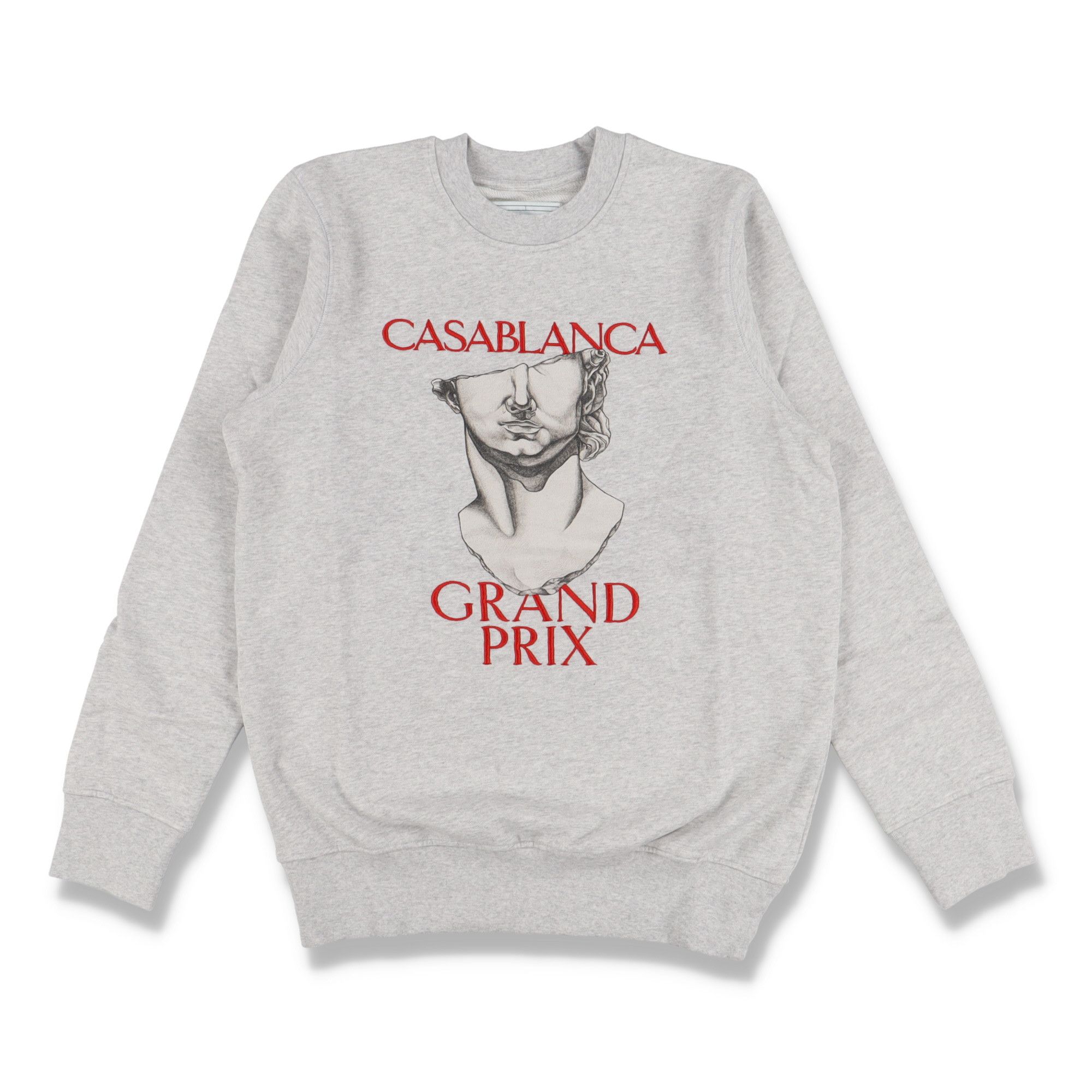 Casablanca Grey Grand Prix Statue Embroidered Logo Sweatshirt Size US XS / EU 42 / 0 - 1 Thumbnail