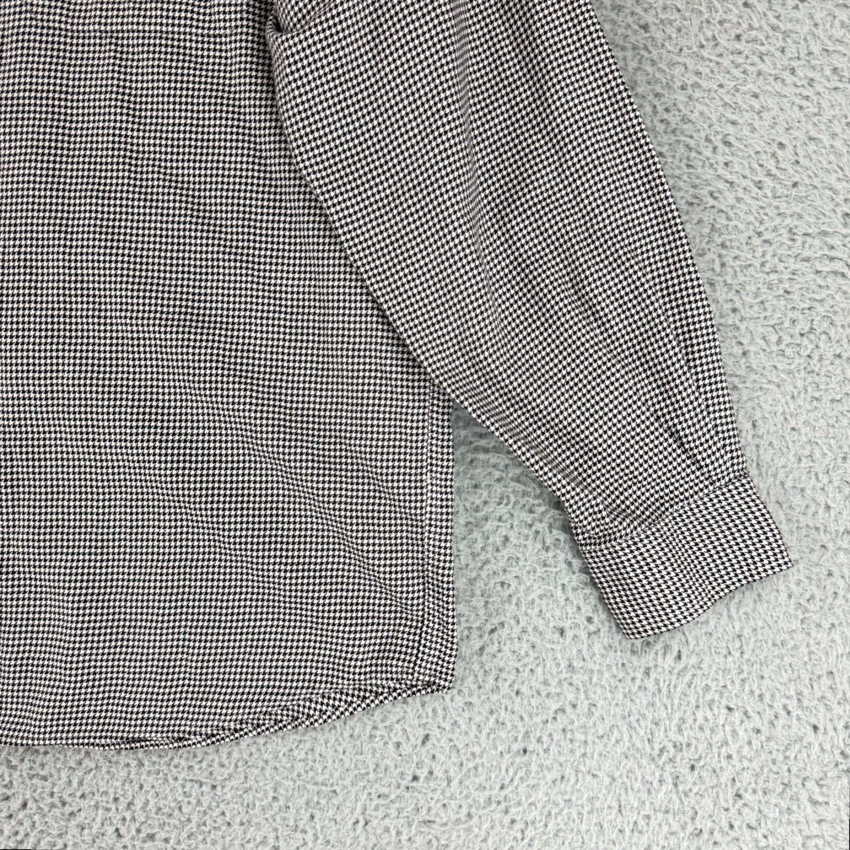 Ralph Lauren VINTAGE Polo Golf Ralph Lauren Button-Up Shirt Mens Large Black Benford Houndstooth VTG Size US L / EU 52-54 / 3 - 3 Thumbnail