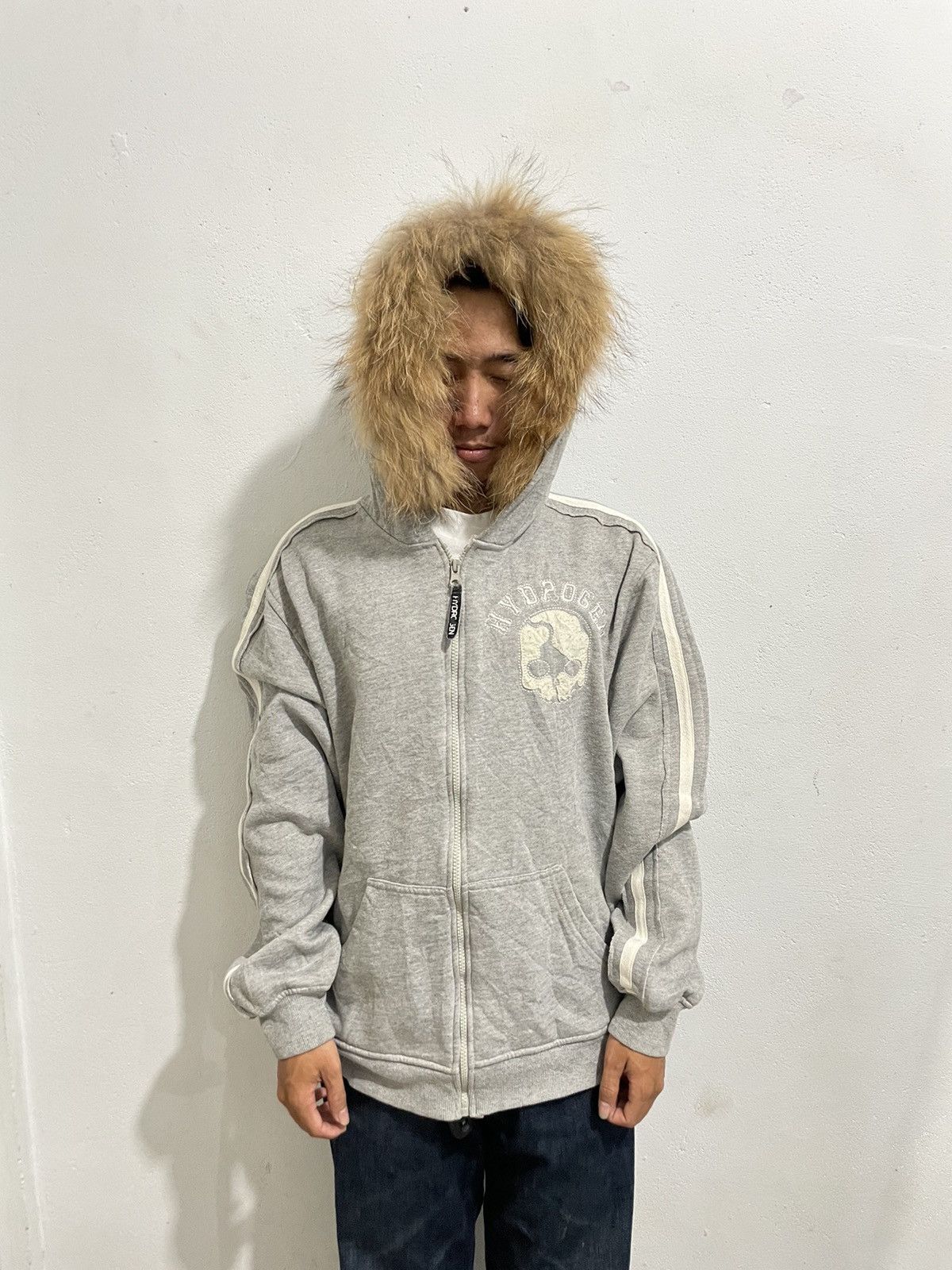 Hysteric Glamour × If Six Was Nine × Japanese Brand Crazy Fur Japan Hydrogen Hoodie Skull Lgb Style Size US L / EU 52-54 / 3 - 6 Thumbnail