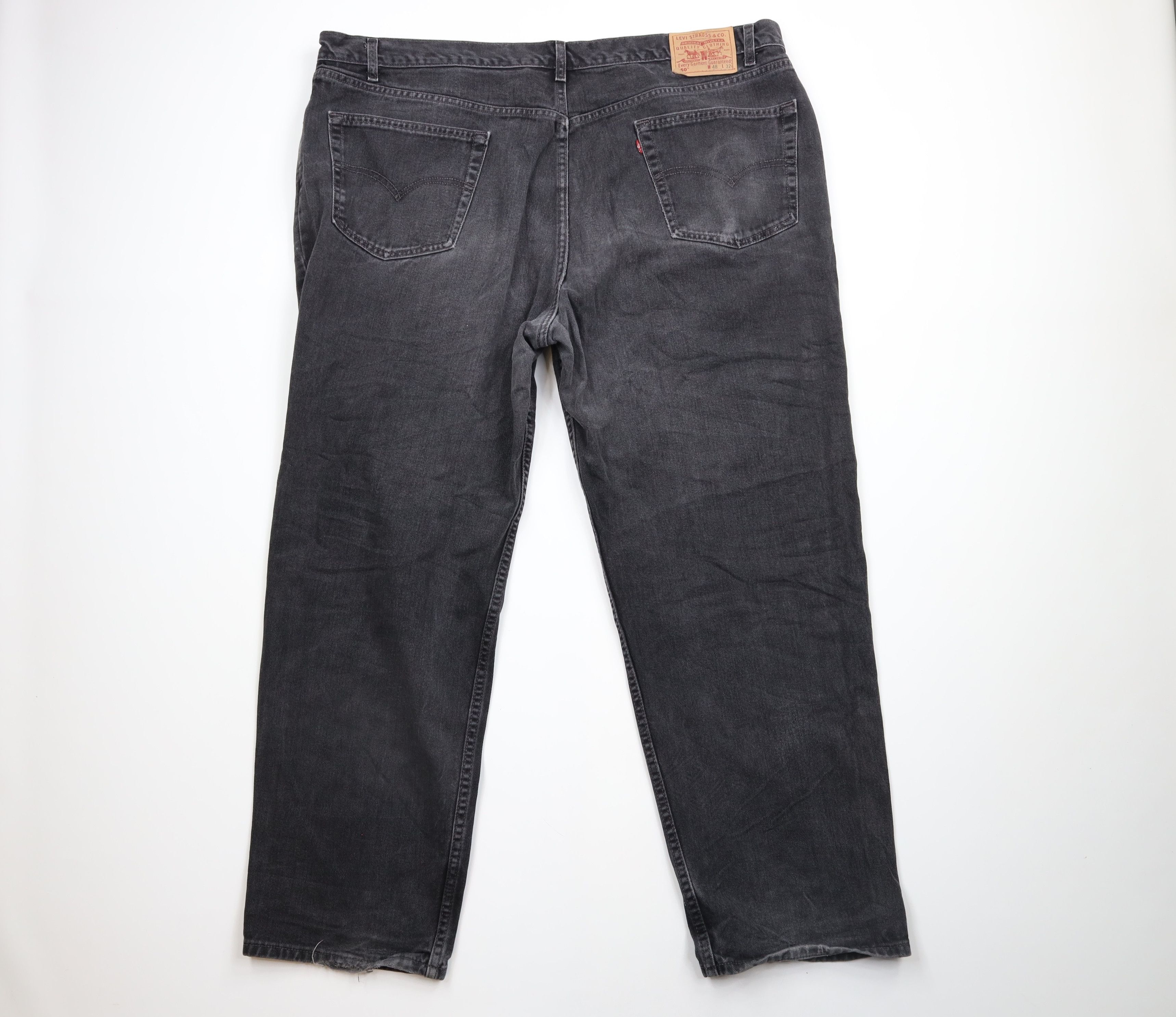 Levi's × Vintage Vintage Y2K 2000 Levis 550 Relaxed Fit Denim Jeans Black USA Size US 44 / EU 60 - 12 Thumbnail