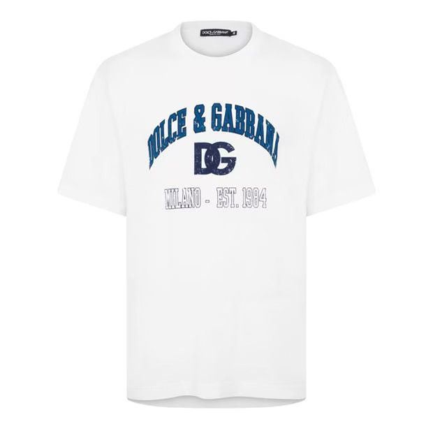 image of Dolce Gabbana O1G2R1Mq0324 T-Shirts In White, Men's (Size XL)
