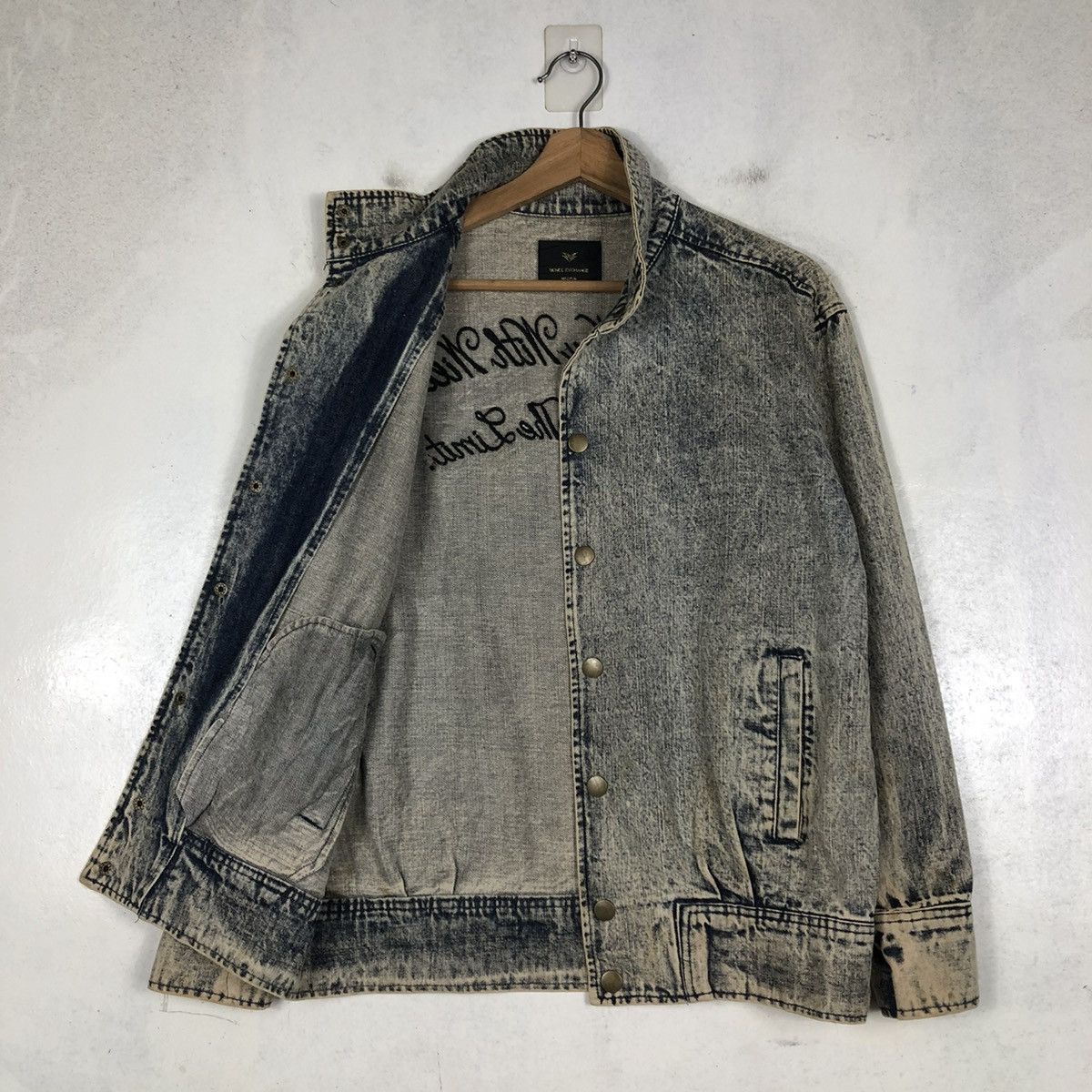Japanese Brand 📌VINTAGE DENIM JACKET RUSTY BIKER VENCE EXCHANGE JAPAN Size US M / EU 48-50 / 2 - 12 Thumbnail
