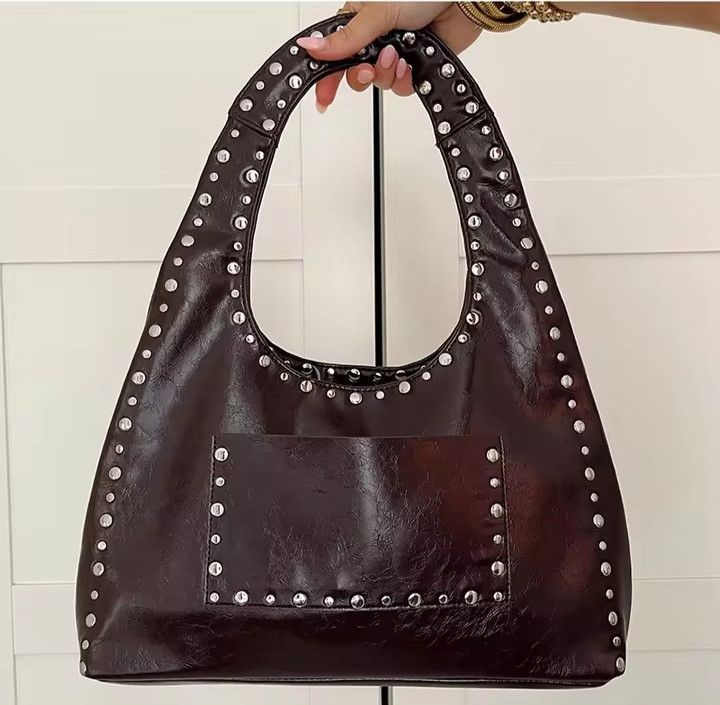 The Unbranded Brand Retro Rivet Decorative Shoulder Bag Size ONE SIZE - 1 Thumbnail