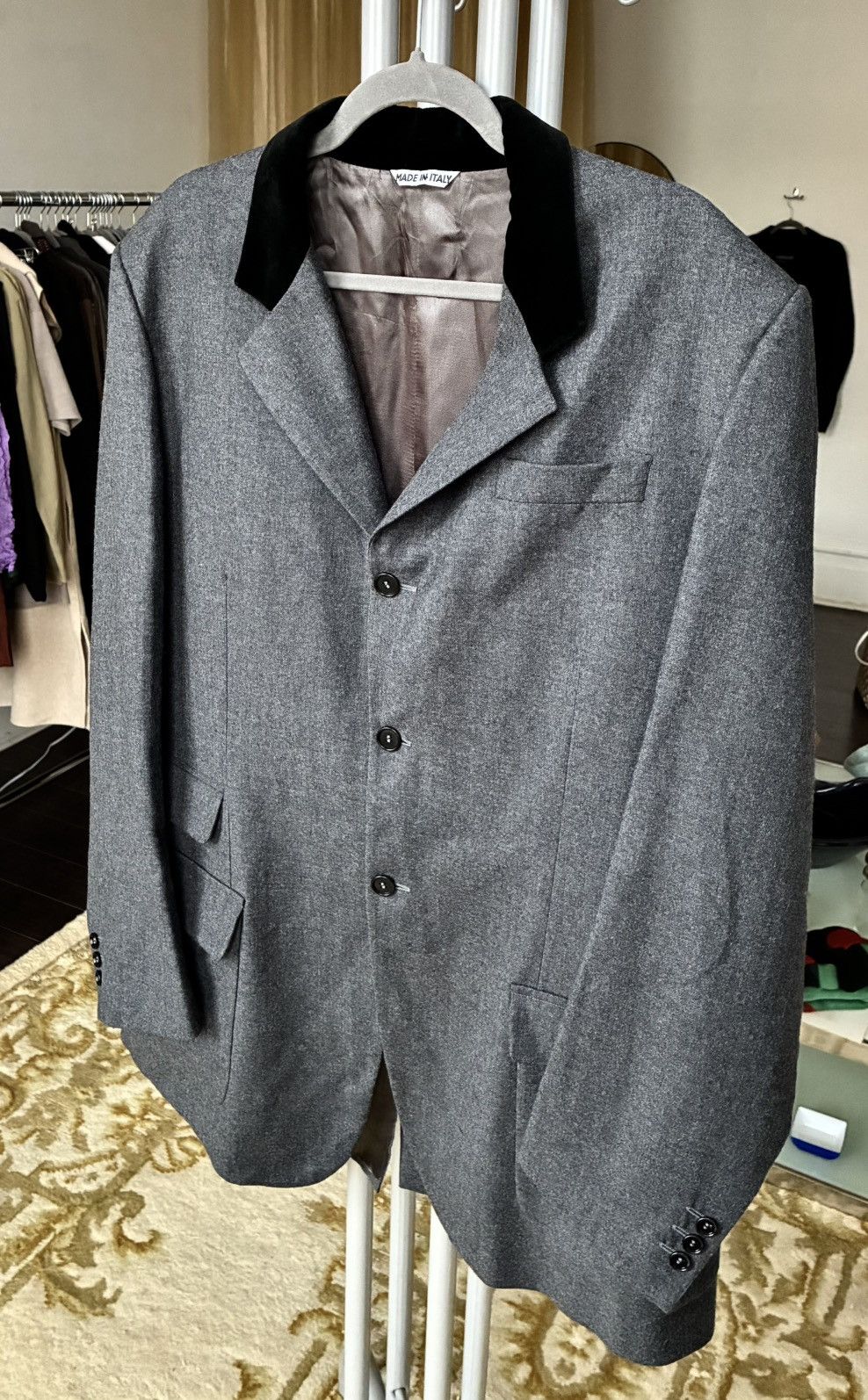 Katharine Hamnett London Katharine Hamnett Vintage Velvet Collar Sport Coat Size US M / EU 48-50 / 2 - 9 Thumbnail