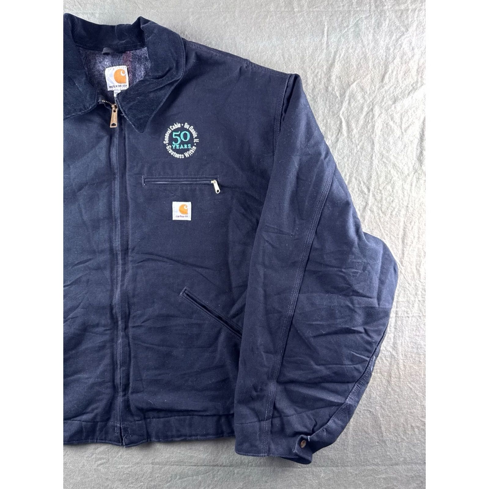 Carhartt Carhartt J001 Detroit Jacket USA Made Blanket Lined Workwear 4XL Black Mens Size US XXL / EU 58 / 5 - 3 Thumbnail