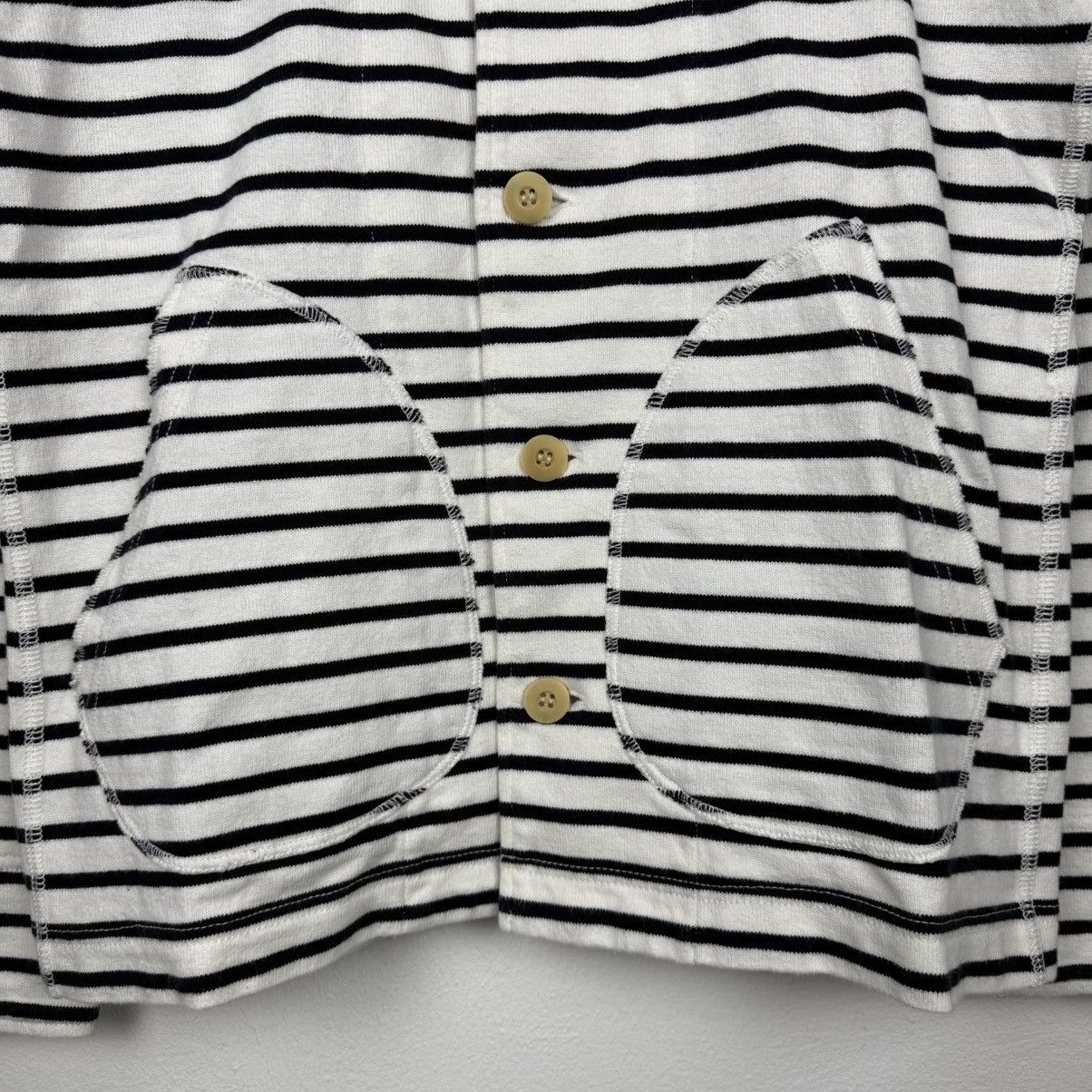 Comme des Garcons Comme Des Garcons Homme Stripe Button Up Hoodie Size US S / EU 44-46 / 1 - 3 Thumbnail