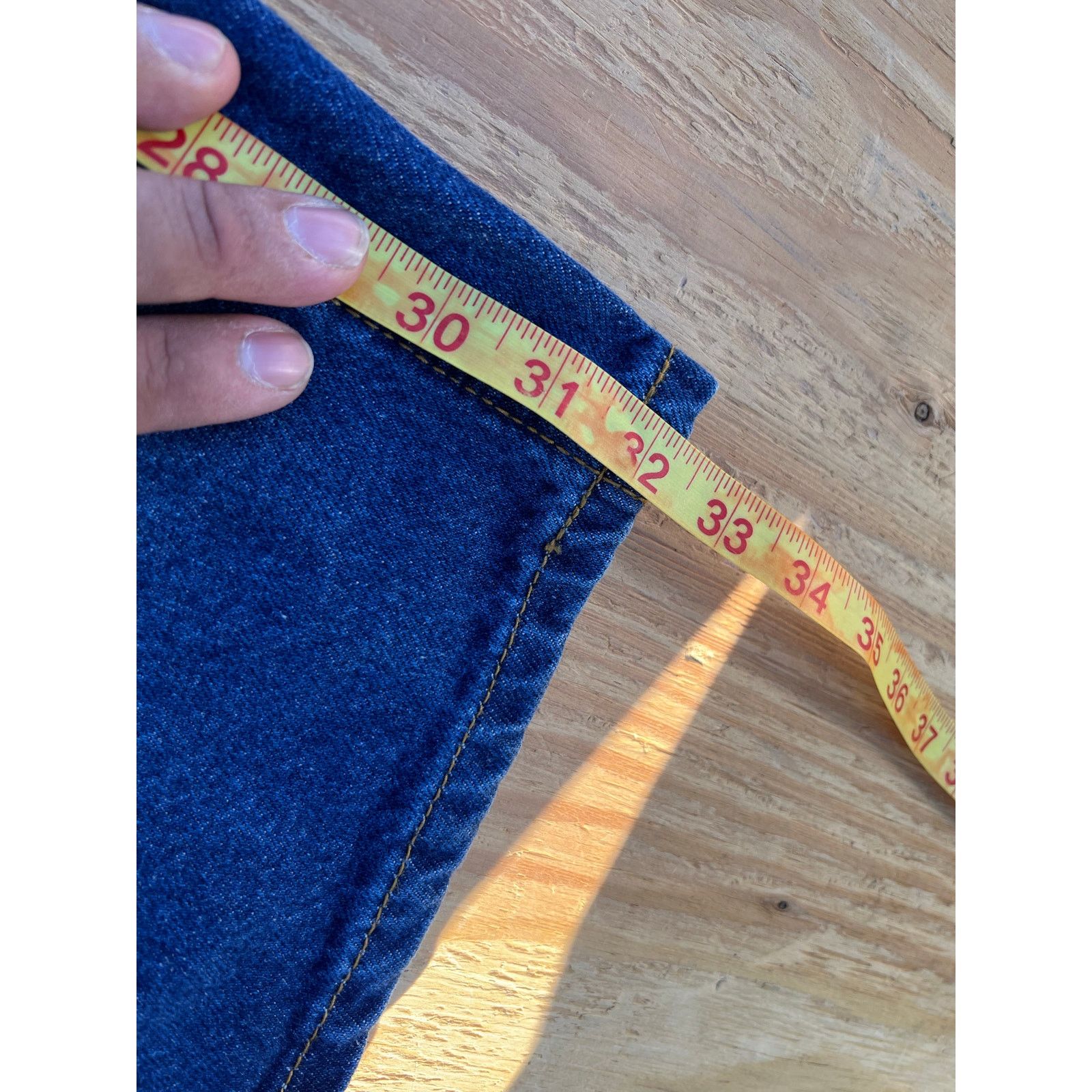 Carhartt Carhartt Mens Blue Denim Relaxed Fit Pants Jeans 36x32 Size US 36 / EU 52 - 7 Thumbnail