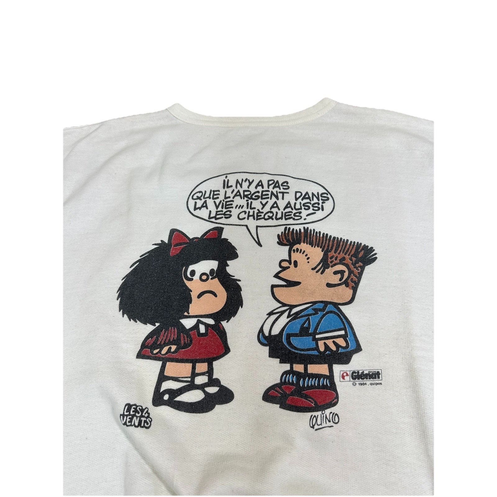 Vintage Vintage Mafalda Comic Cartoon Sweater Sweatshirt Quino Manol Size US M / EU 48-50 / 2 - 2 Thumbnail