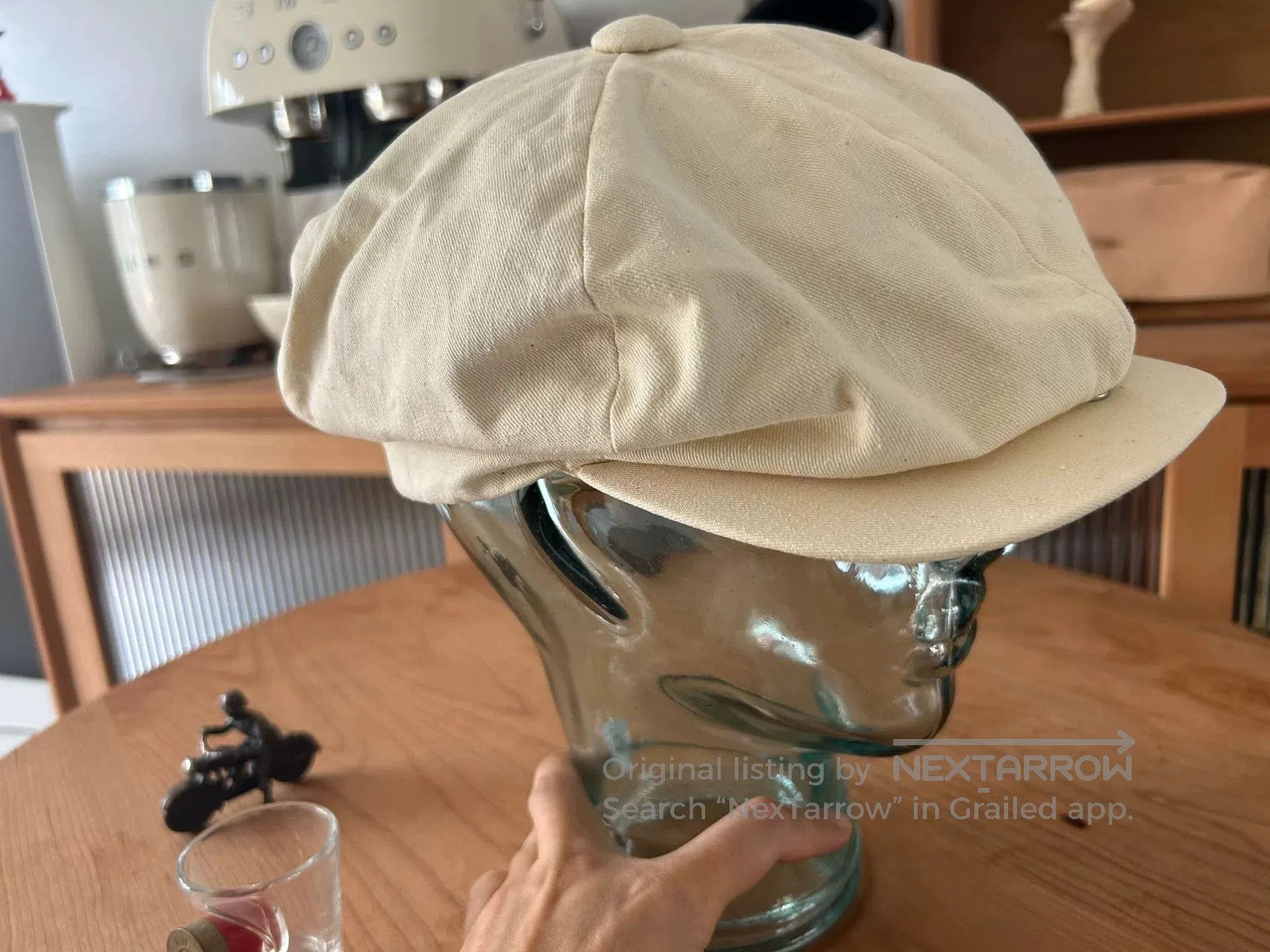 The Real McCoy's classic ivory newsboy cap. Size ONE SIZE - 4 Thumbnail