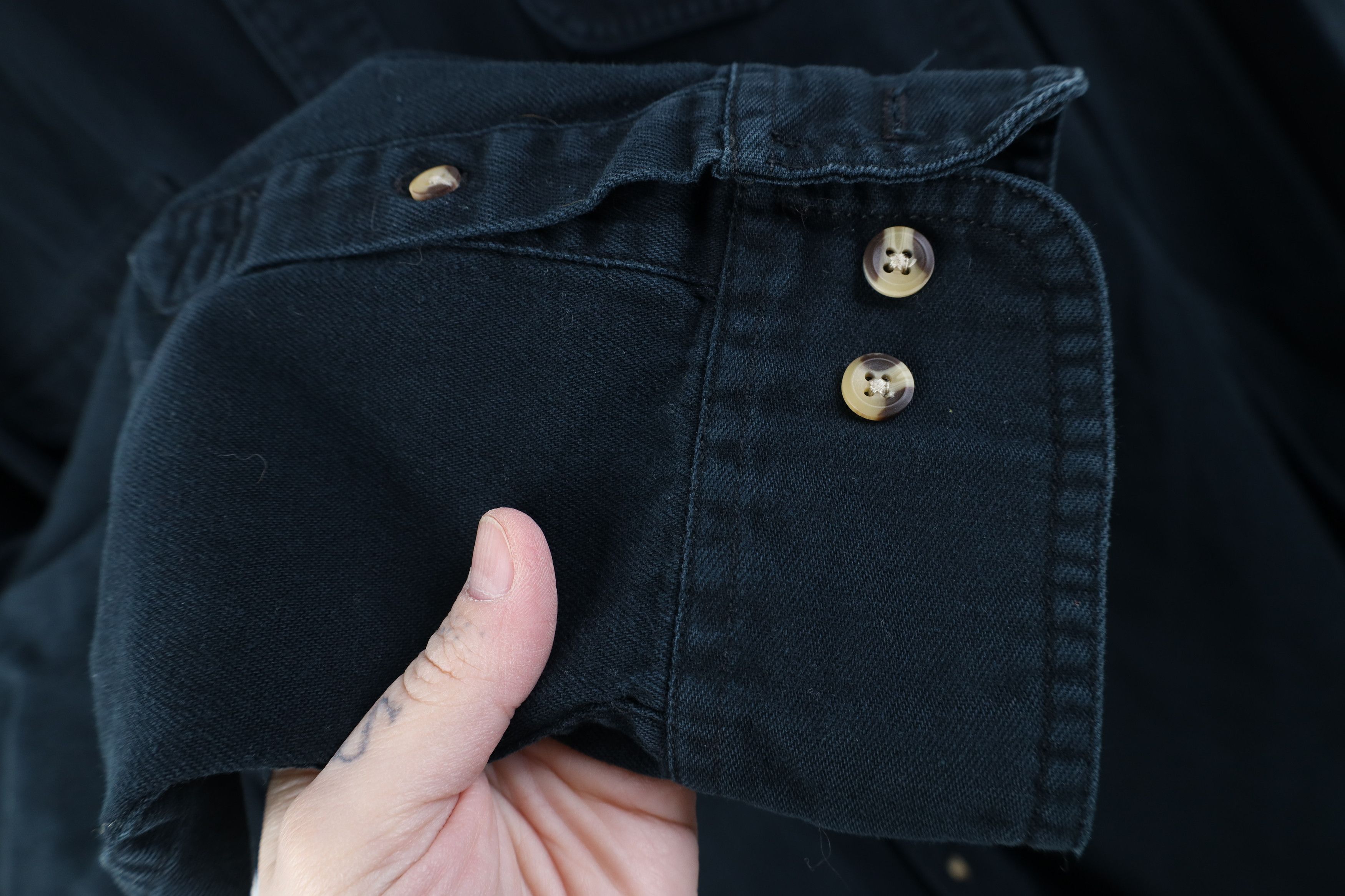 Vintage Vintage 90s Streetwear Twill Collared Button Down Shirt Size US XL / EU 56 / 4 - 7 Thumbnail