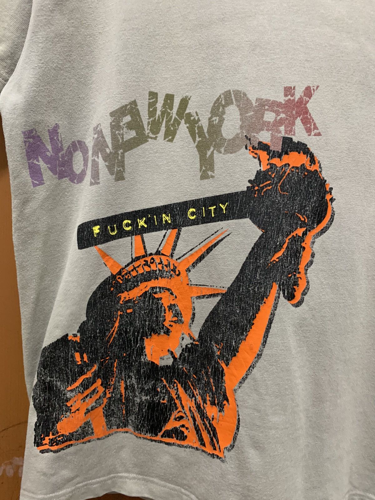 Japanese Brand No New York Fucki'in City Sun Faded Tee Size US M / EU 48-50 / 2 - 7 Thumbnail